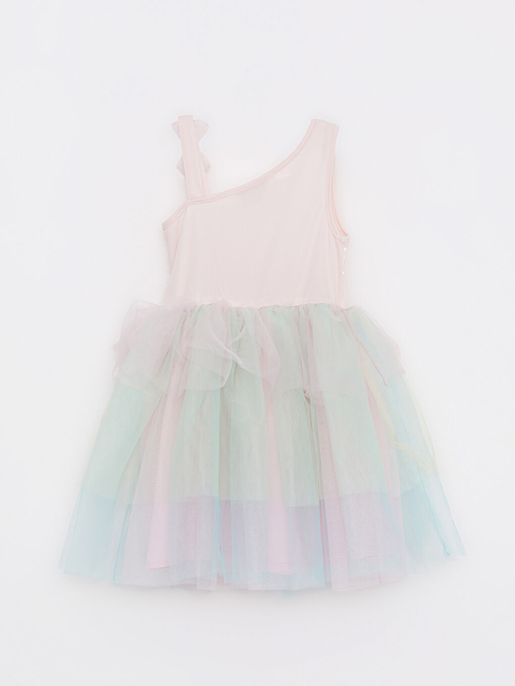 LCW Kids Paillettenbesticktes Tutu-Kleid für Mädchen und Krone -S20361Z4-QWG