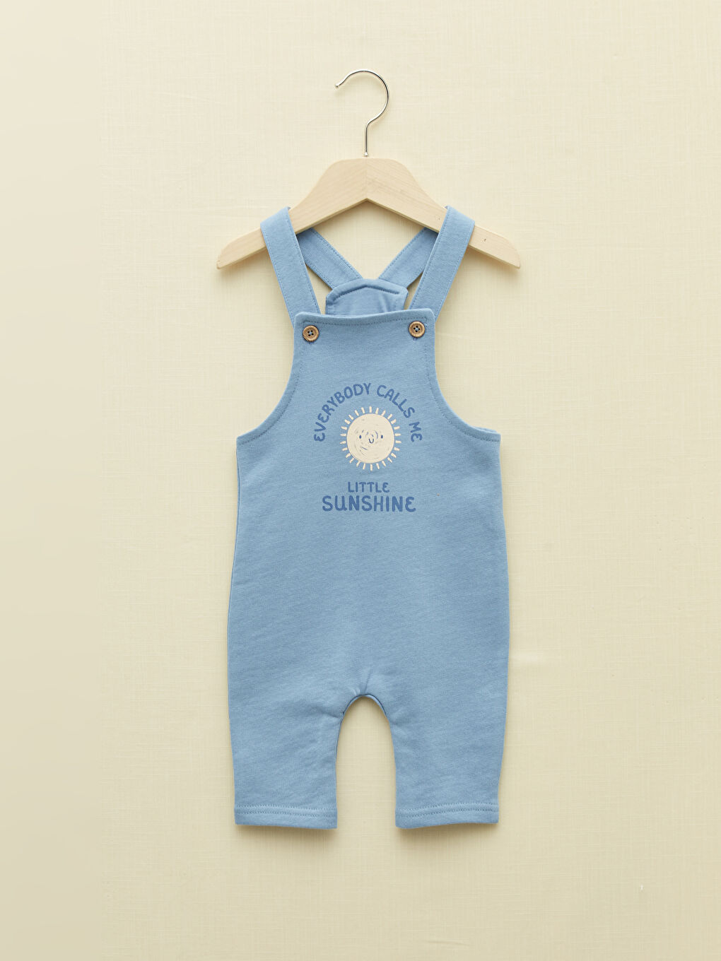 Mavi Baskılı Erkek Bebek Salopet