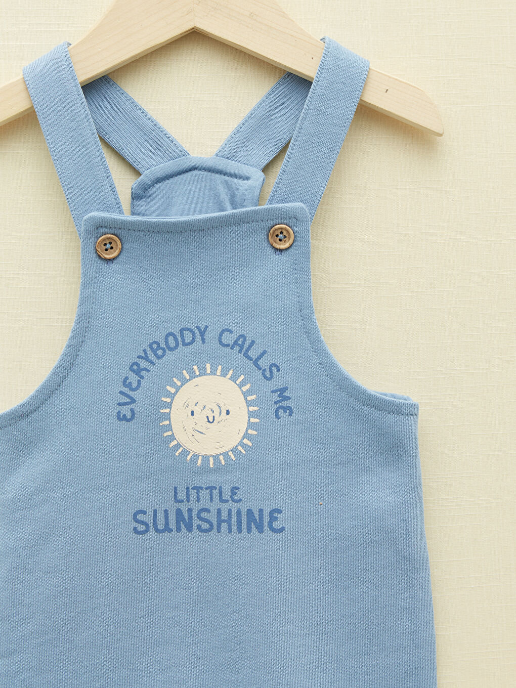 Mavi Baskılı Erkek Bebek Salopet-2