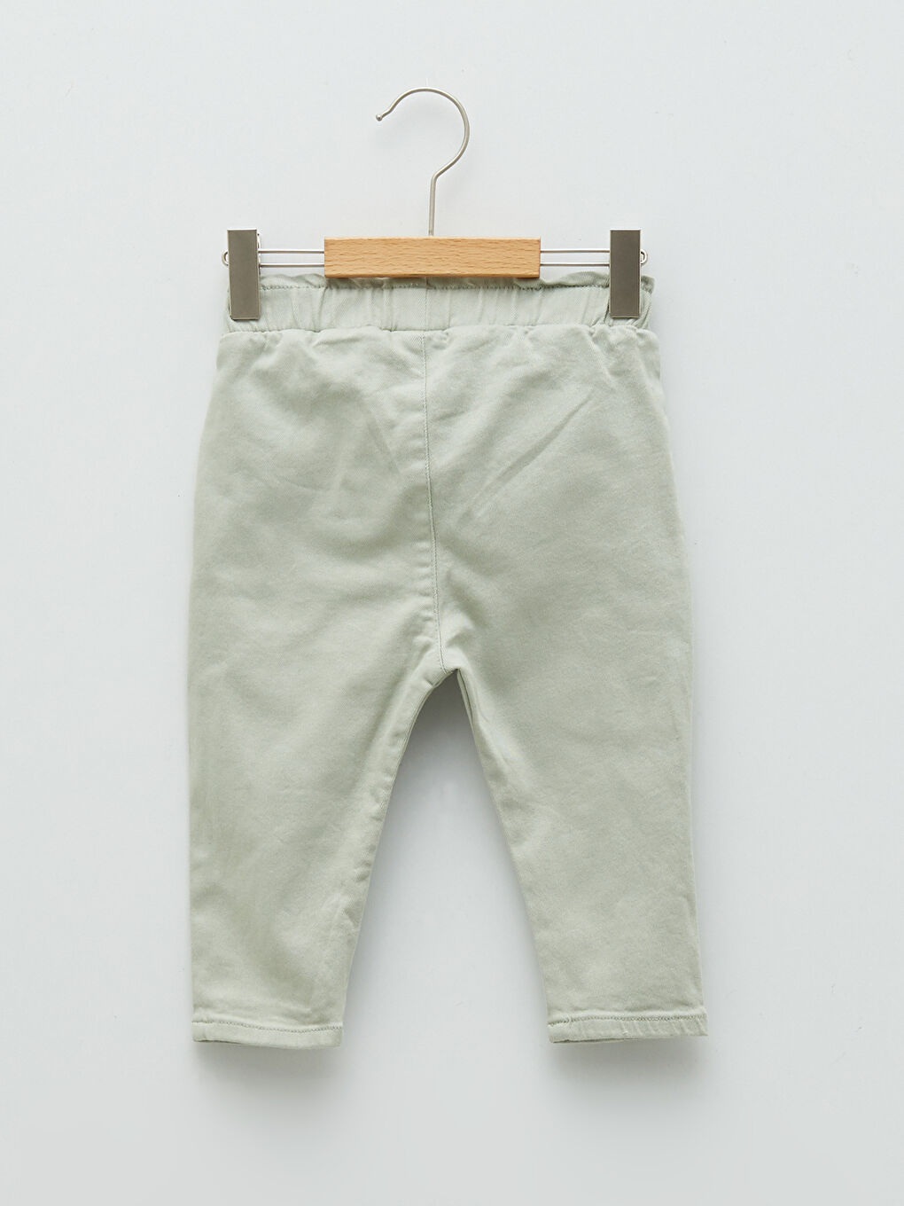 Pantalon Basique en Gabardine à Taille Élastiquée pour Bébé Fille-1