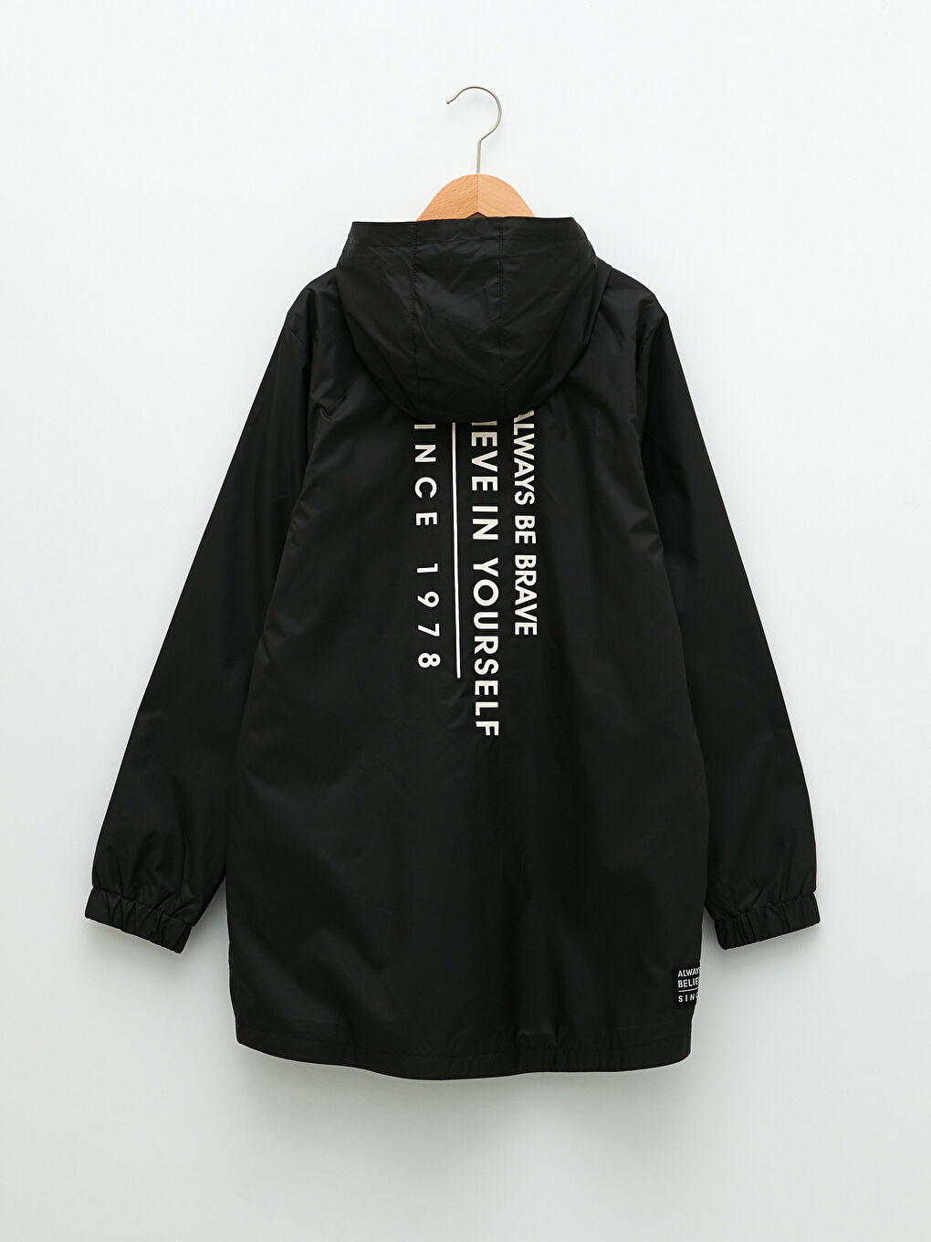 Hooded Printed Boy Raincoat-1