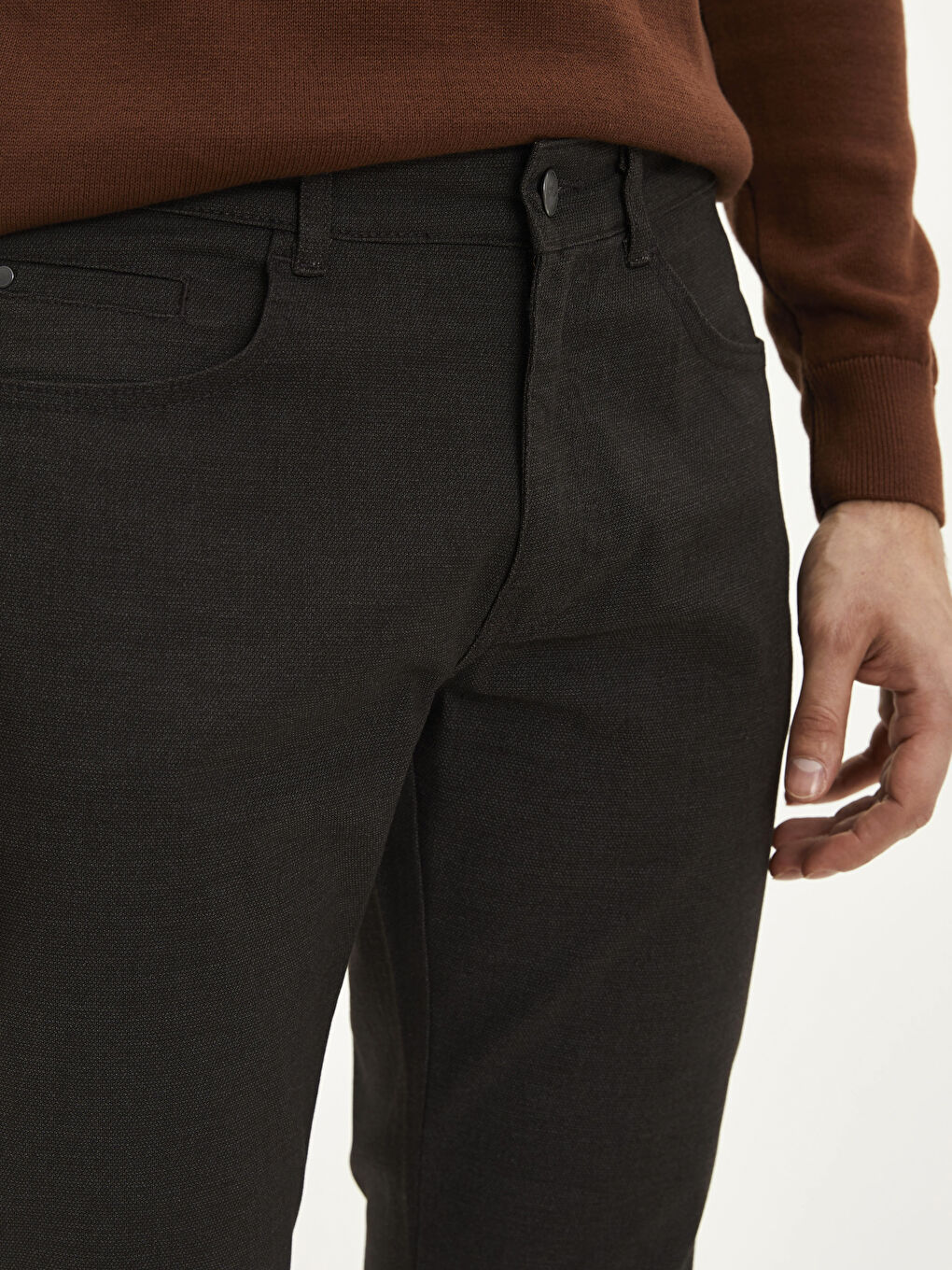 Kahverengi Slim Fit Erkek Pantolon-3