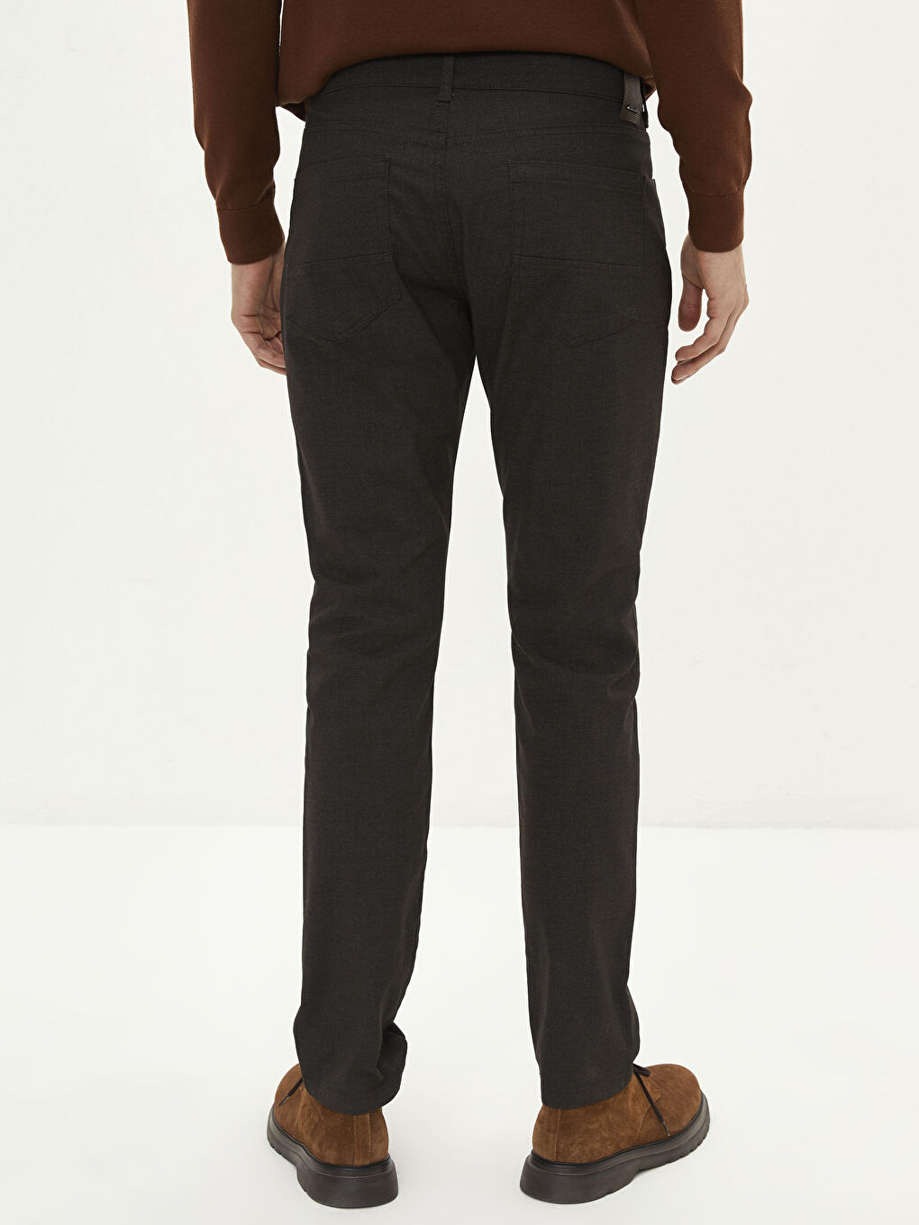 Kahverengi Slim Fit Erkek Pantolon-4