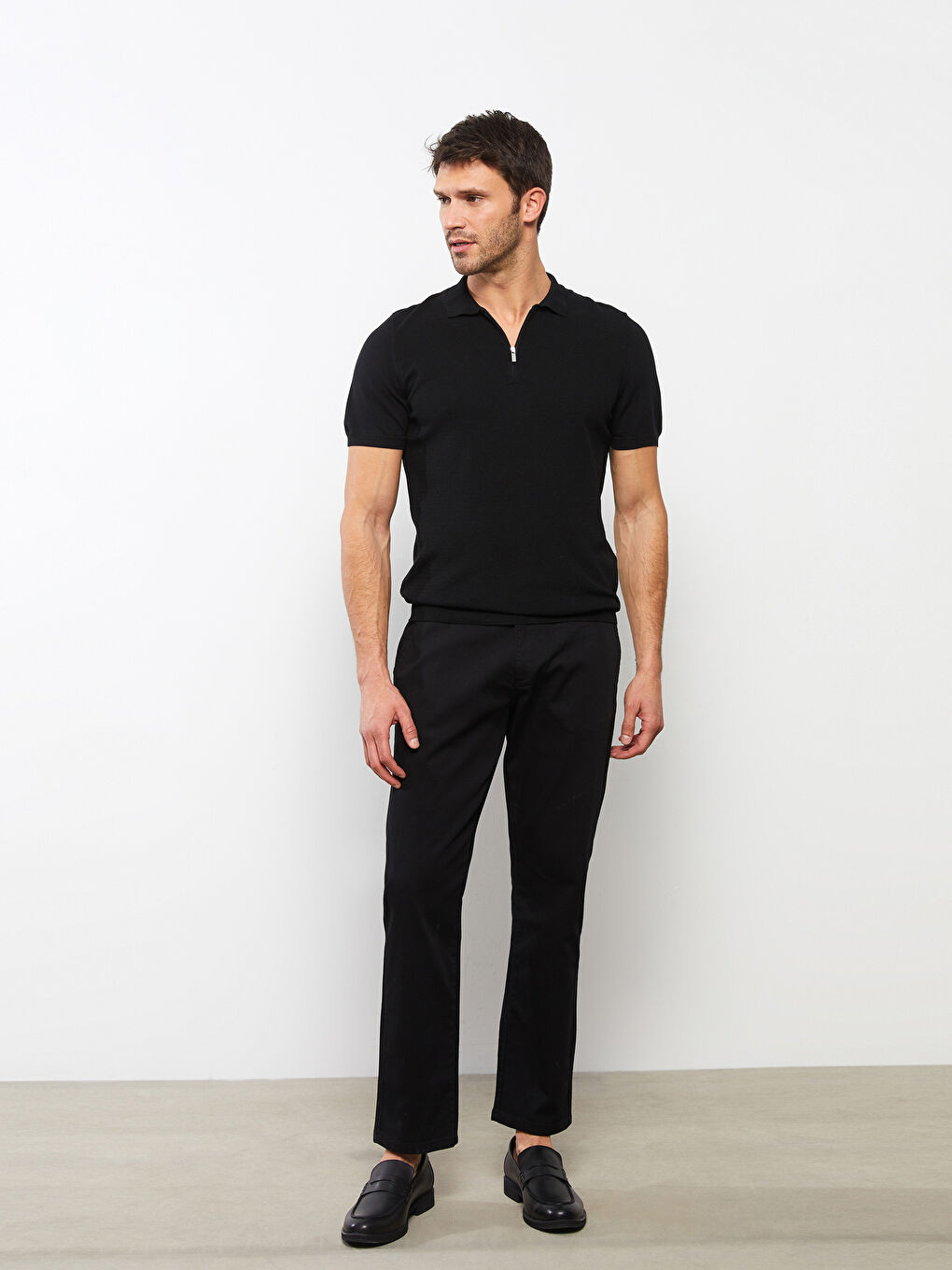 بنطلون قماش دوبي عادي-1