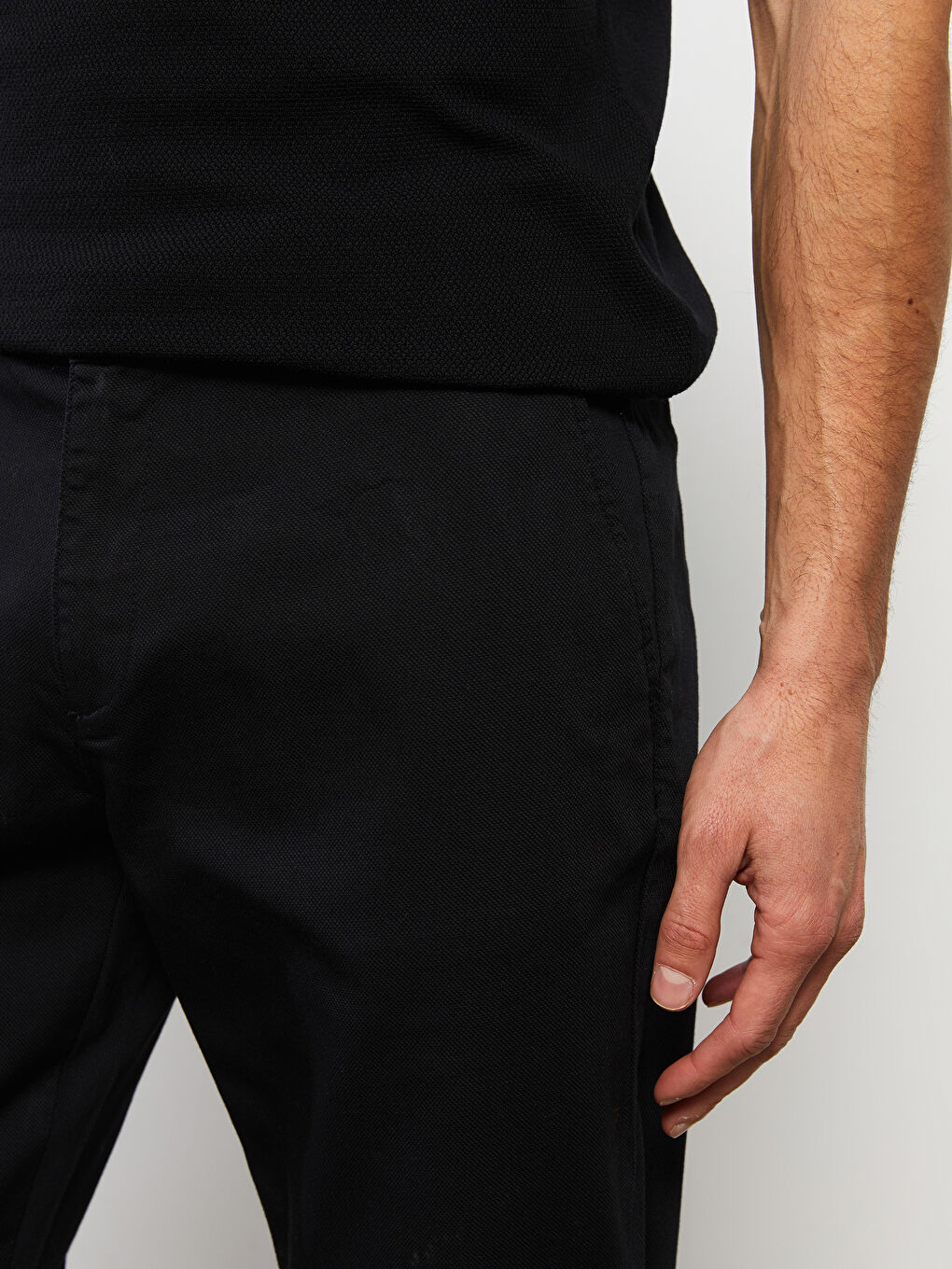 بنطلون قماش دوبي عادي-3