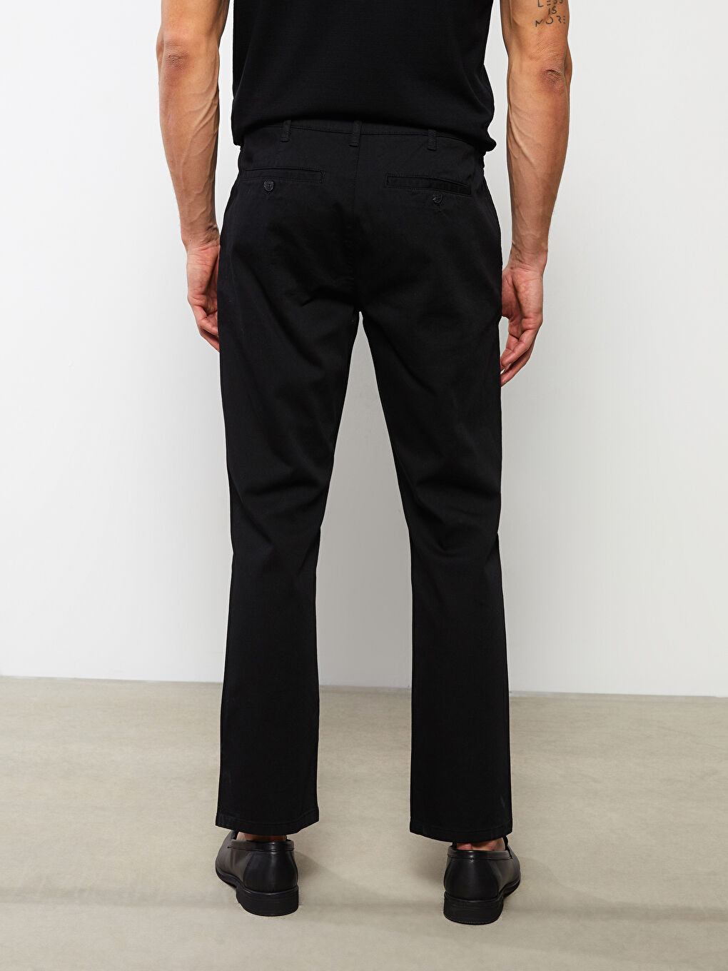 بنطلون قماش دوبي عادي-4