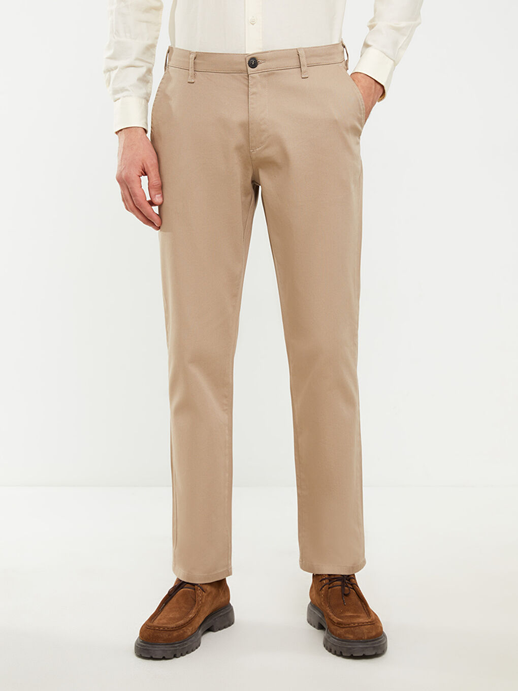 بنطلون قماش دوبي عادي-4