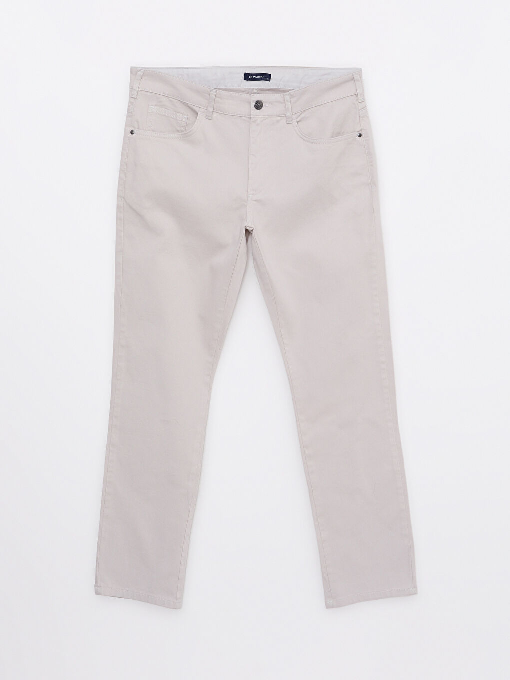 Gri Slim Fit Armürlü Erkek Pantolon-5