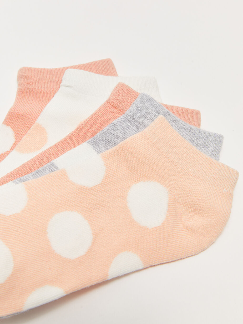 Короткие носки в горошек для женщин, комплект из 5 штук-2