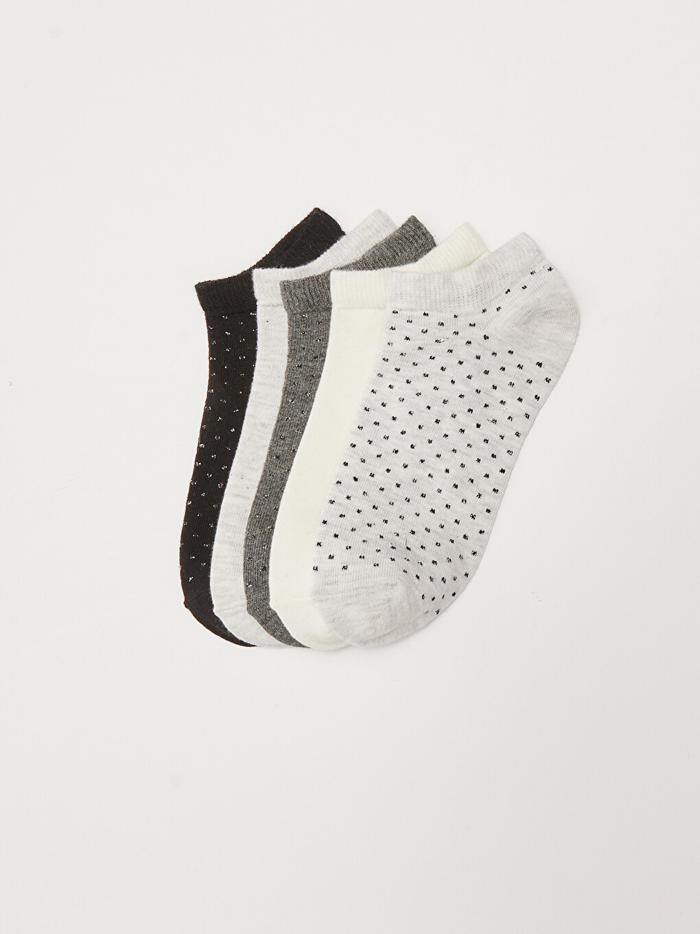 Patterned Women's Trainer Socks 5 Pack