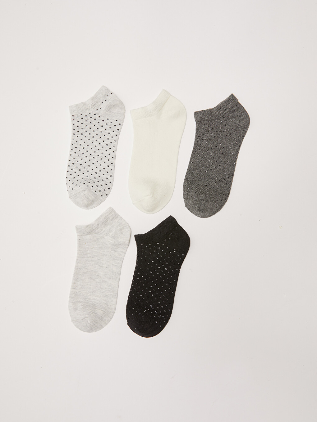 Patterned Women's Trainer Socks 5 Pack-1