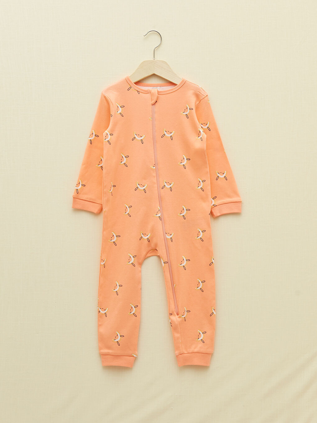 Комбинезон с круглым вырезом и длинным рукавом с принтом для малышек девочек, 2 упаковки-2