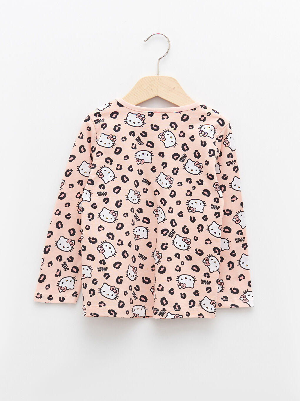 LCW baby Crew Neck Long Sleeve Hello Kitty Printed Cotton Baby Girl Pajamas Set -S20519Z1-LSZ