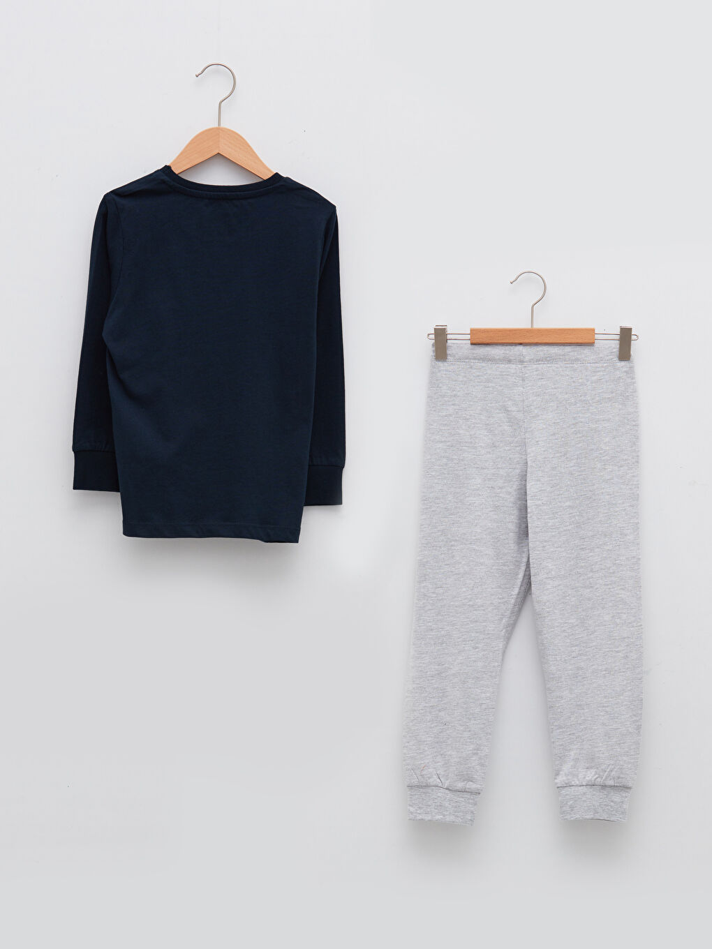 Crew Neck Printed Long Sleeve Boys' Pyjama Set-3