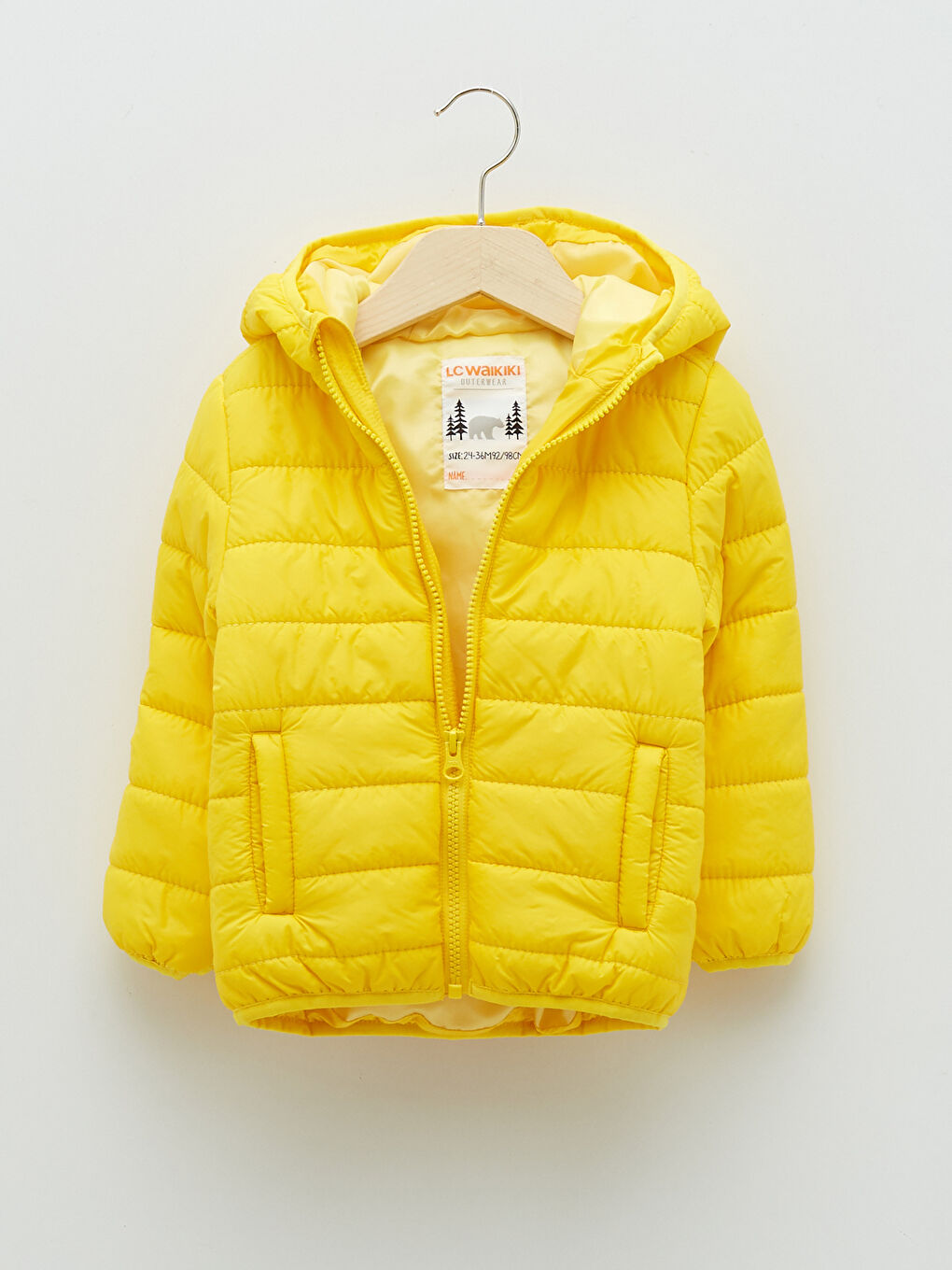 Hooded Long Sleeve Basic Baby Boy Down Jacket-5