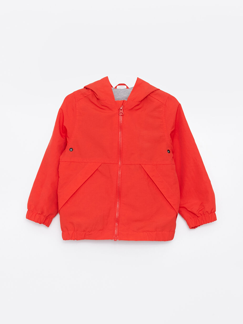 Palton cu glugă, mânecă lungă, simplu, cu fermoar pentru bebeluși băieți