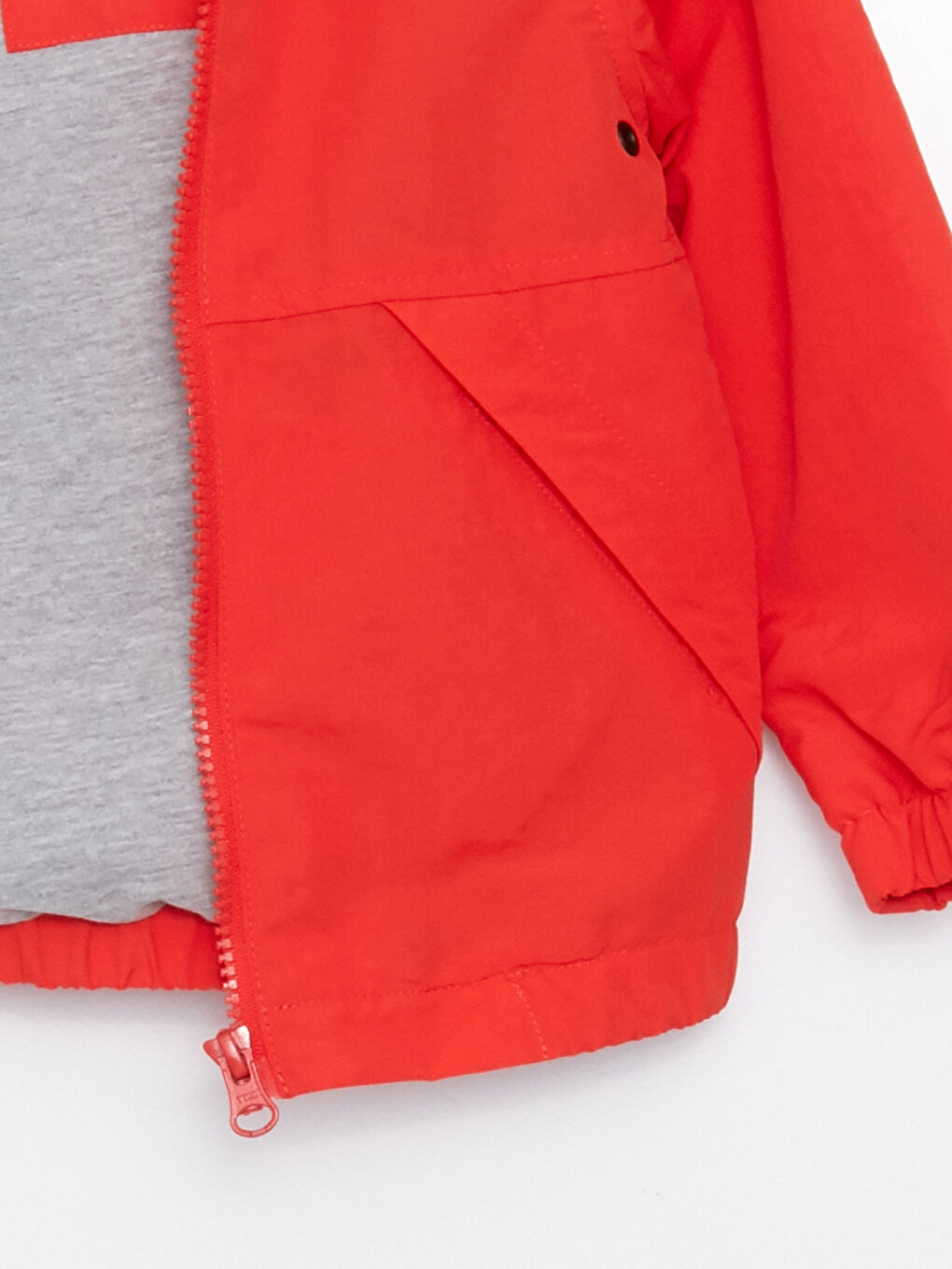 Palton cu glugă, mânecă lungă, simplu, cu fermoar pentru bebeluși băieți-1