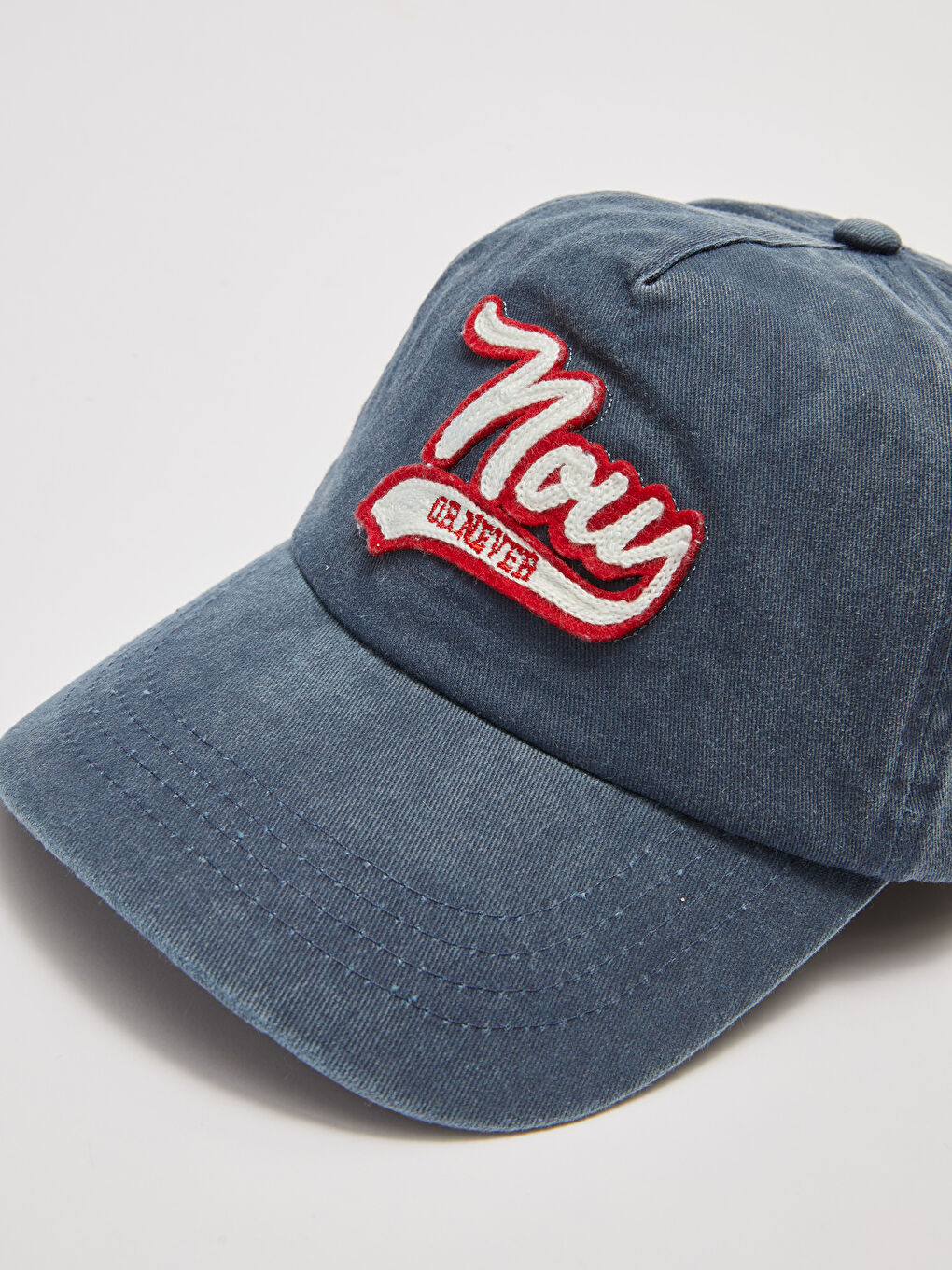 Letter Appliqué Gabardine Women's Cap Hat-1