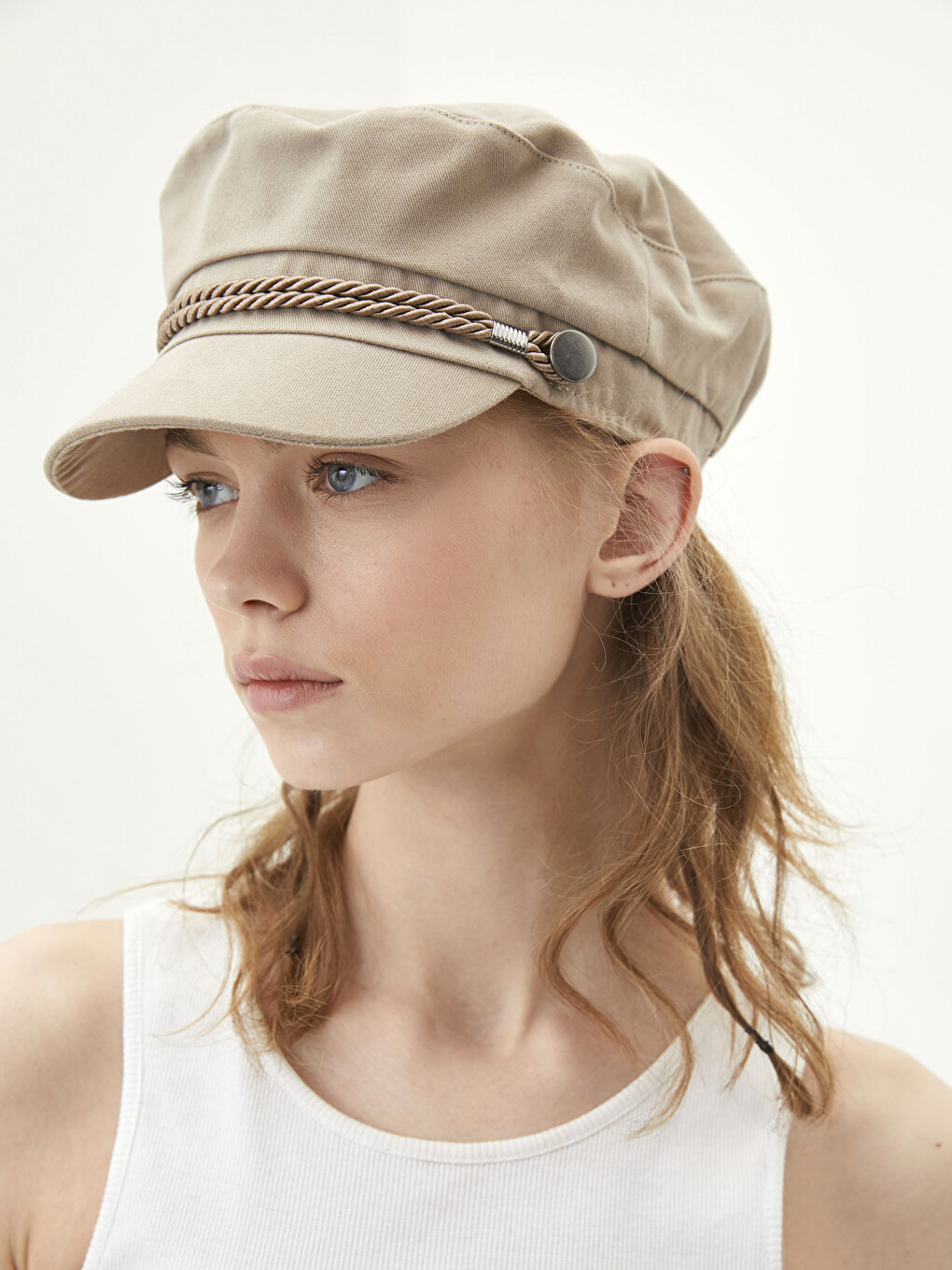 Piping Detailed Women's Sailor Hat