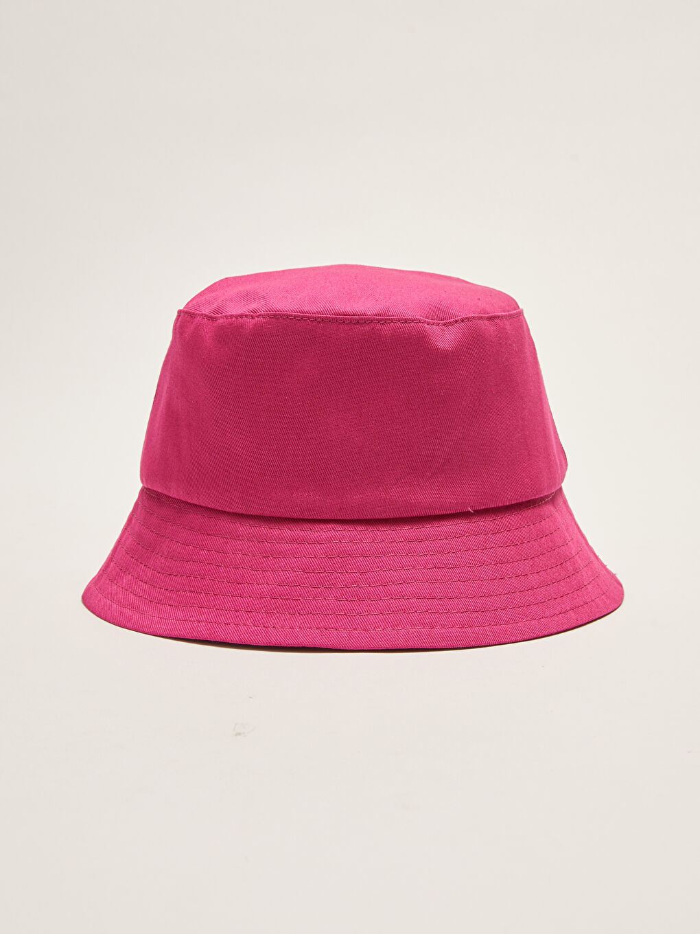 Fuşya Kadın Düz Bucket Şapka-2