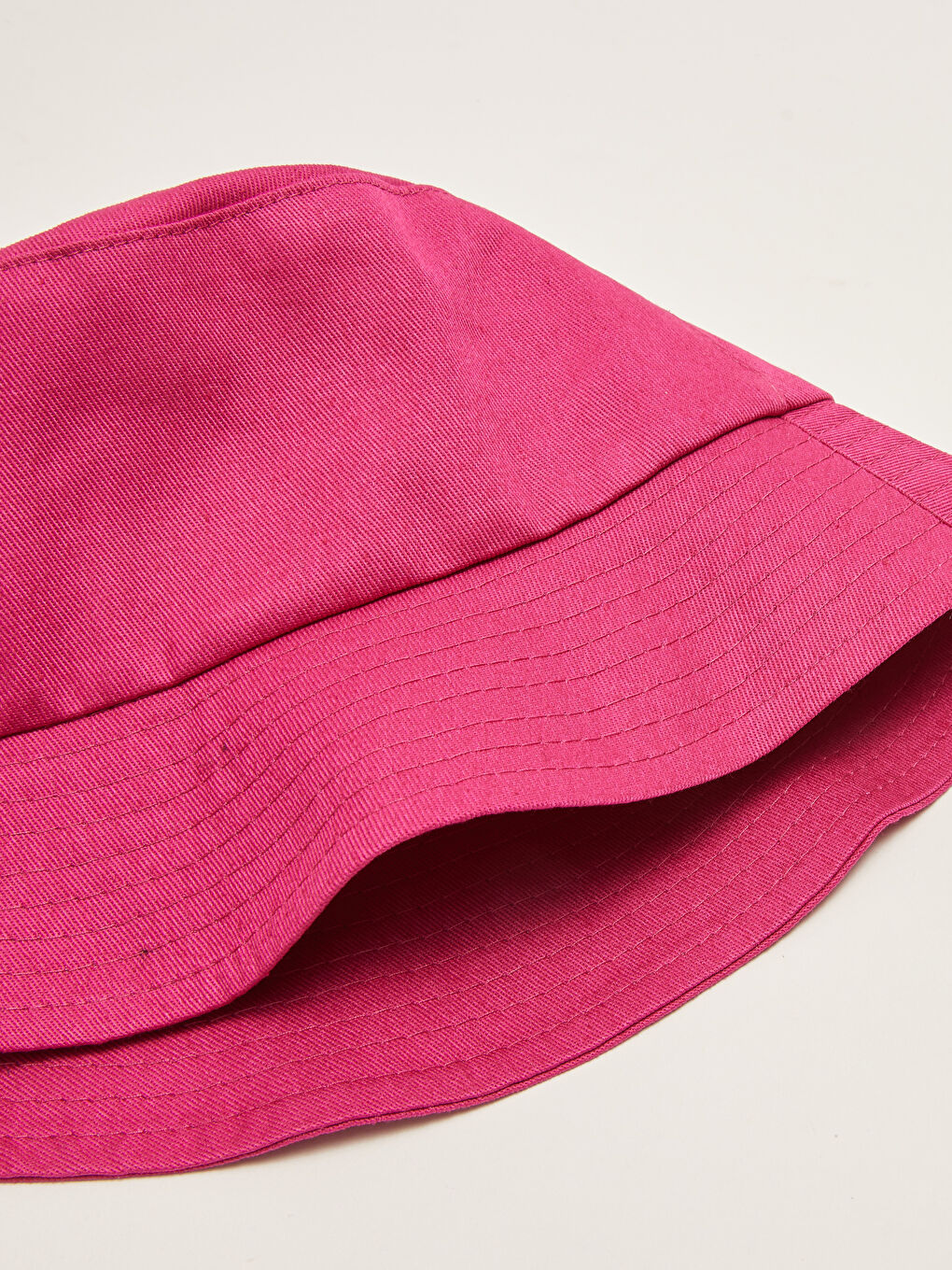 Fuşya Kadın Düz Bucket Şapka-4