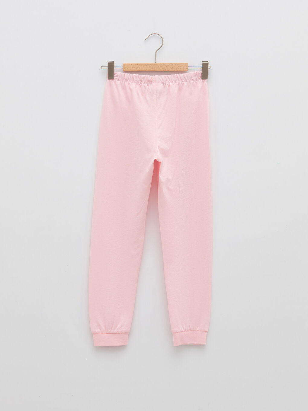 Gri Bisiklet Yaka Baskılı Kısa Kollu Kız Çocuk Pijama Takımı-4