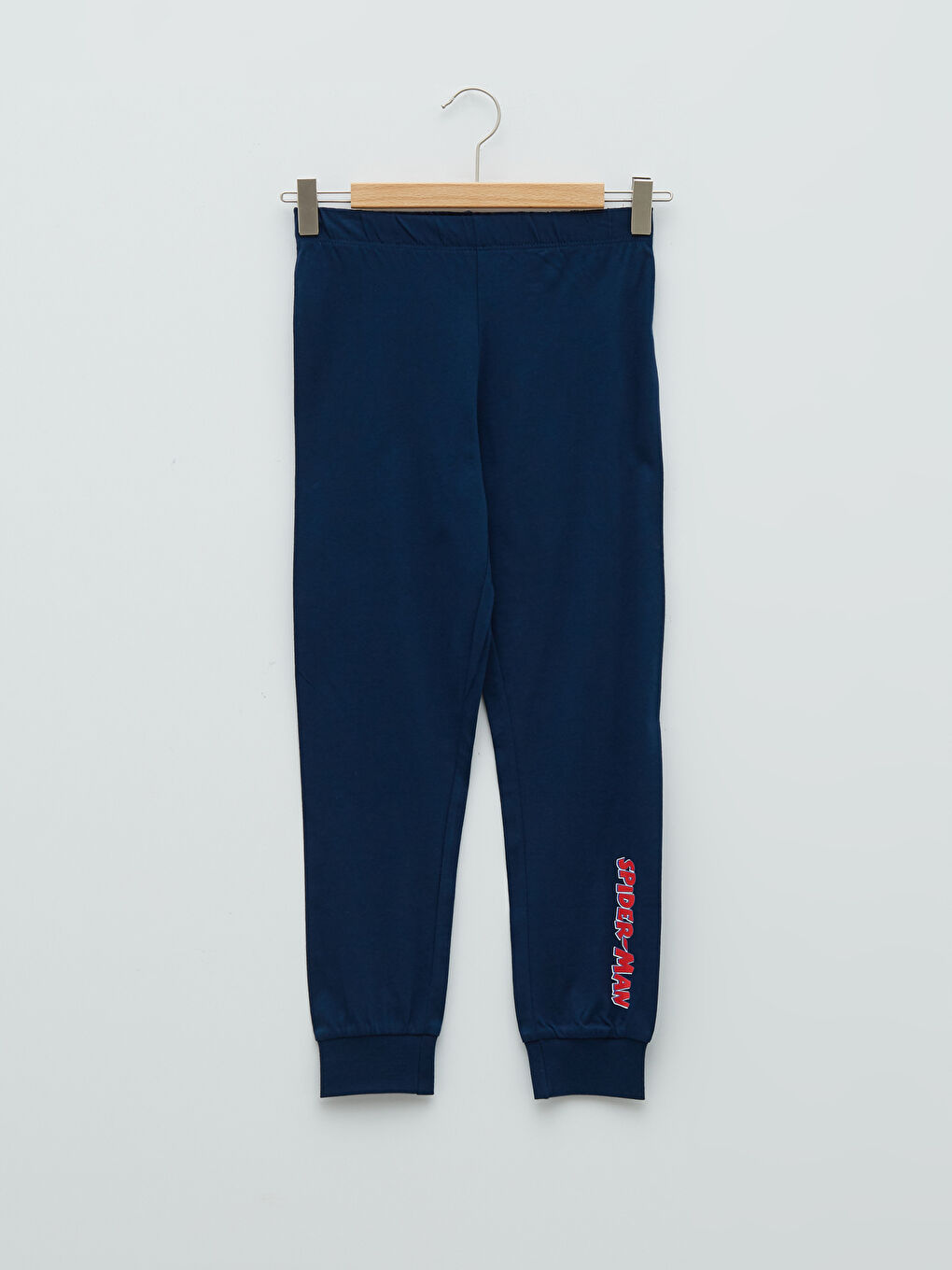 Kırmızı Bisiklet Yaka Spider-Man Baskılı Uzun Kollu Erkek Çocuk Pijama Takımı-2