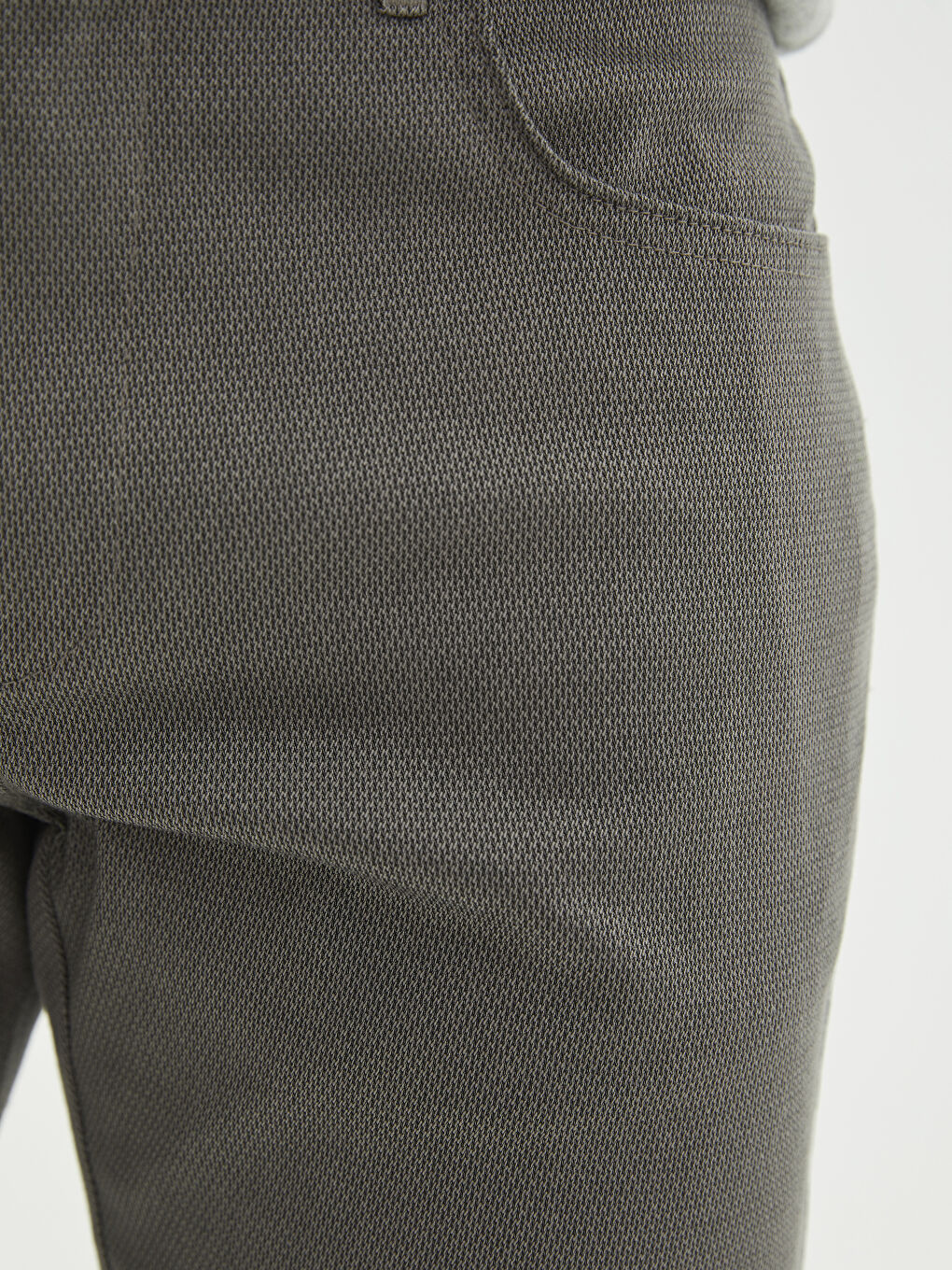 Regular Fit Textured Men's Trousers-3