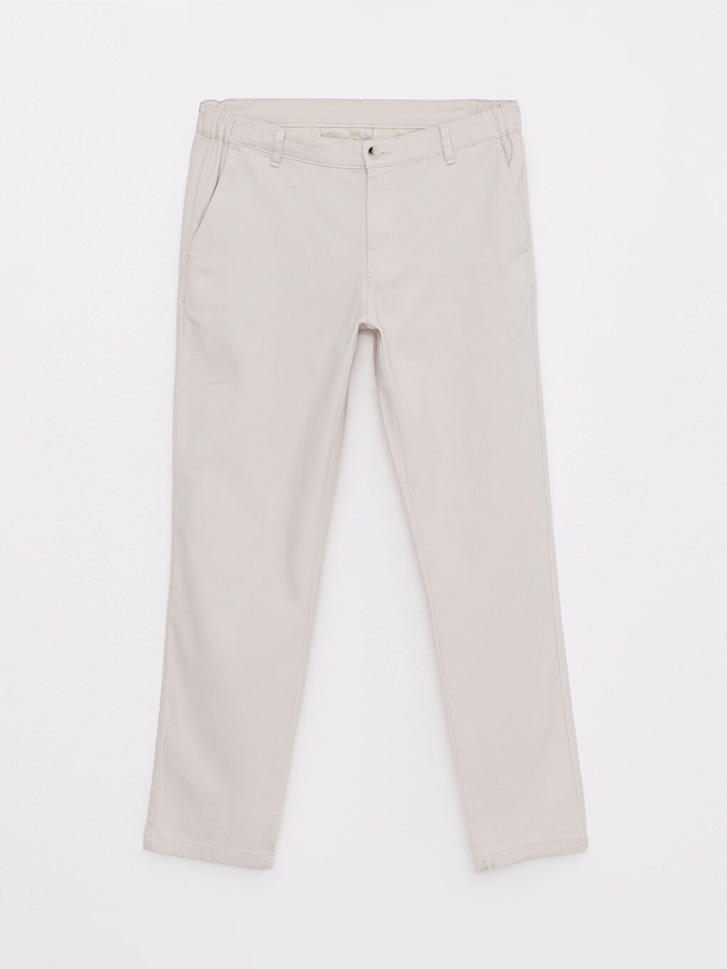 Slim Fit Twill Men's Trousers-3