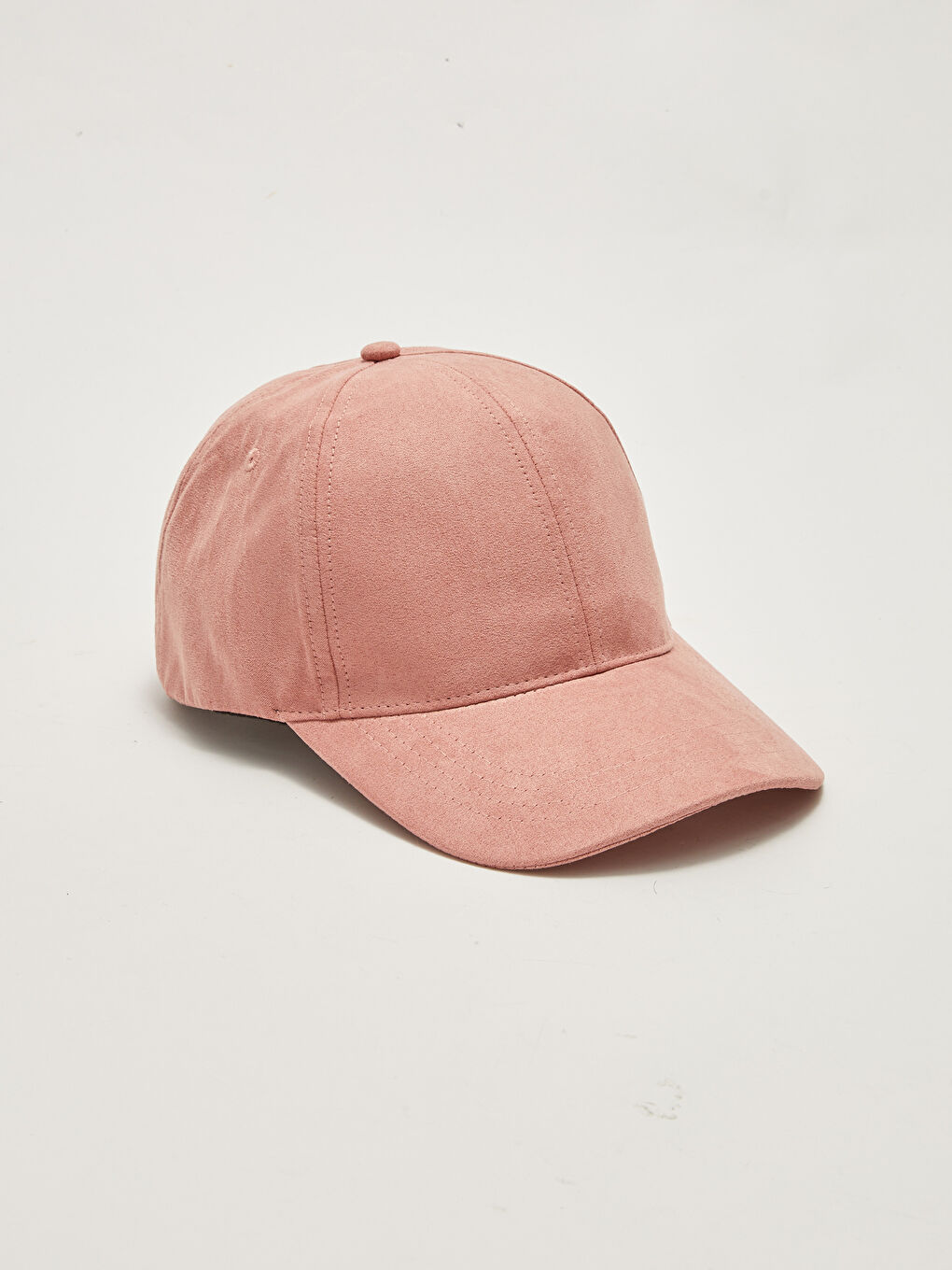 Pembe Erkek Düz Süet Kep Şapka-2