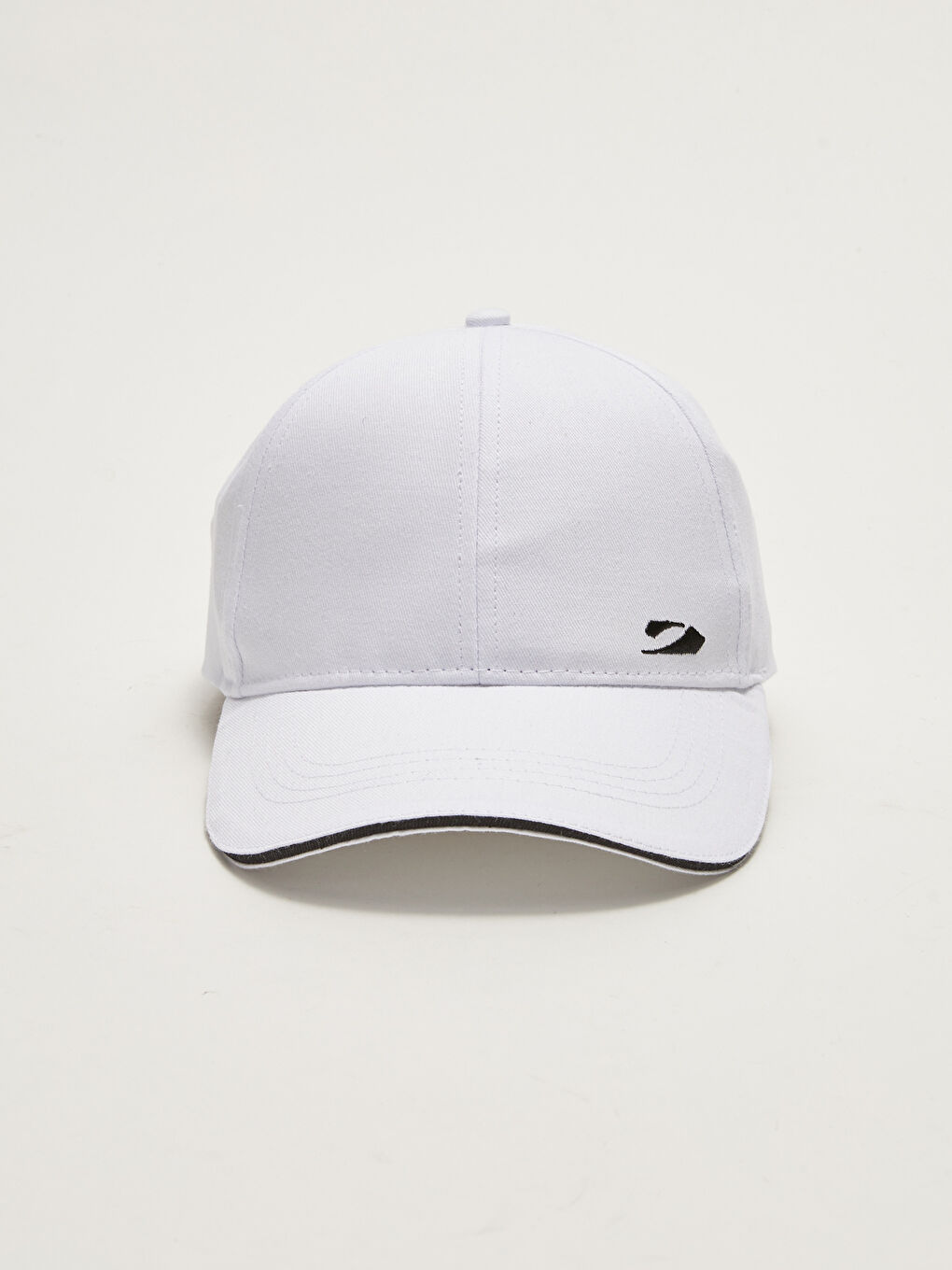 Beyaz Nakışlı Erkek Kep Şapka-1