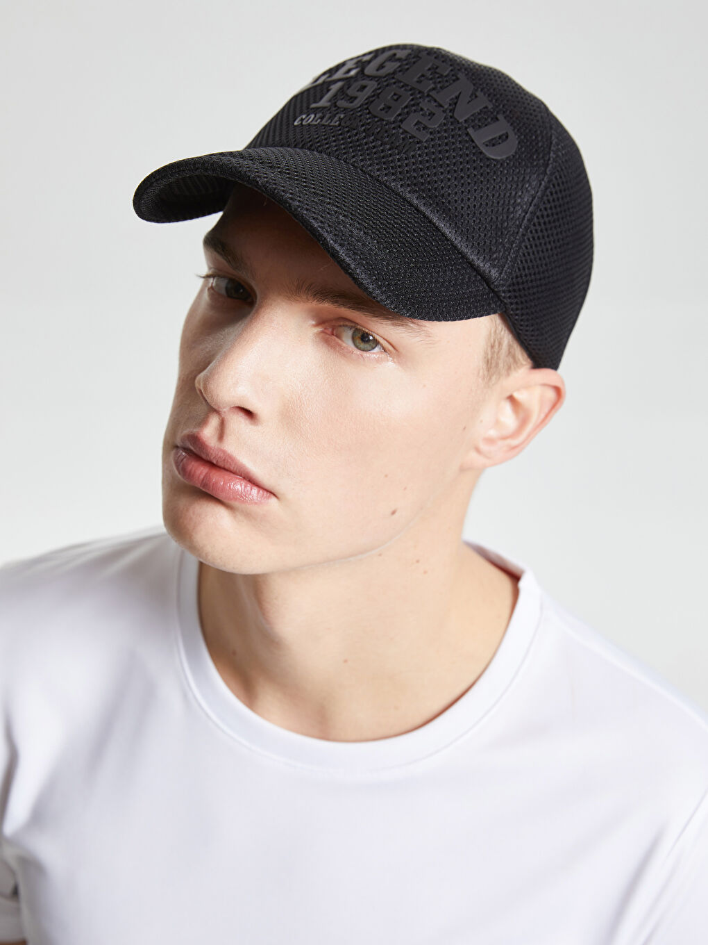 Text Printed Men's Baseball Cap-1