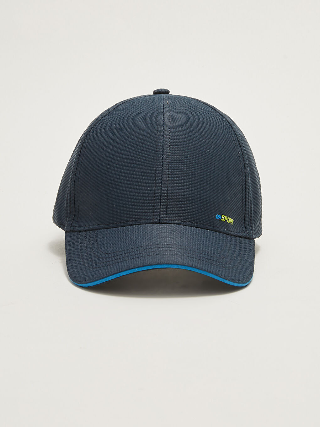 Lacivert Yazı İşlemeli Erkek Kep Şapka-1