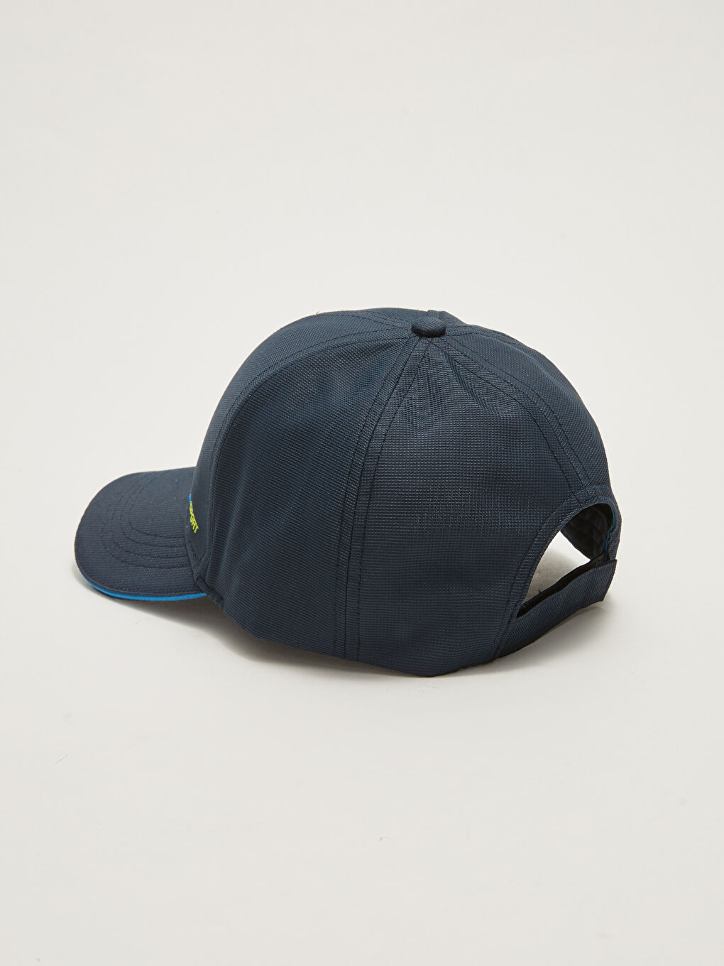 Lacivert Yazı İşlemeli Erkek Kep Şapka-3