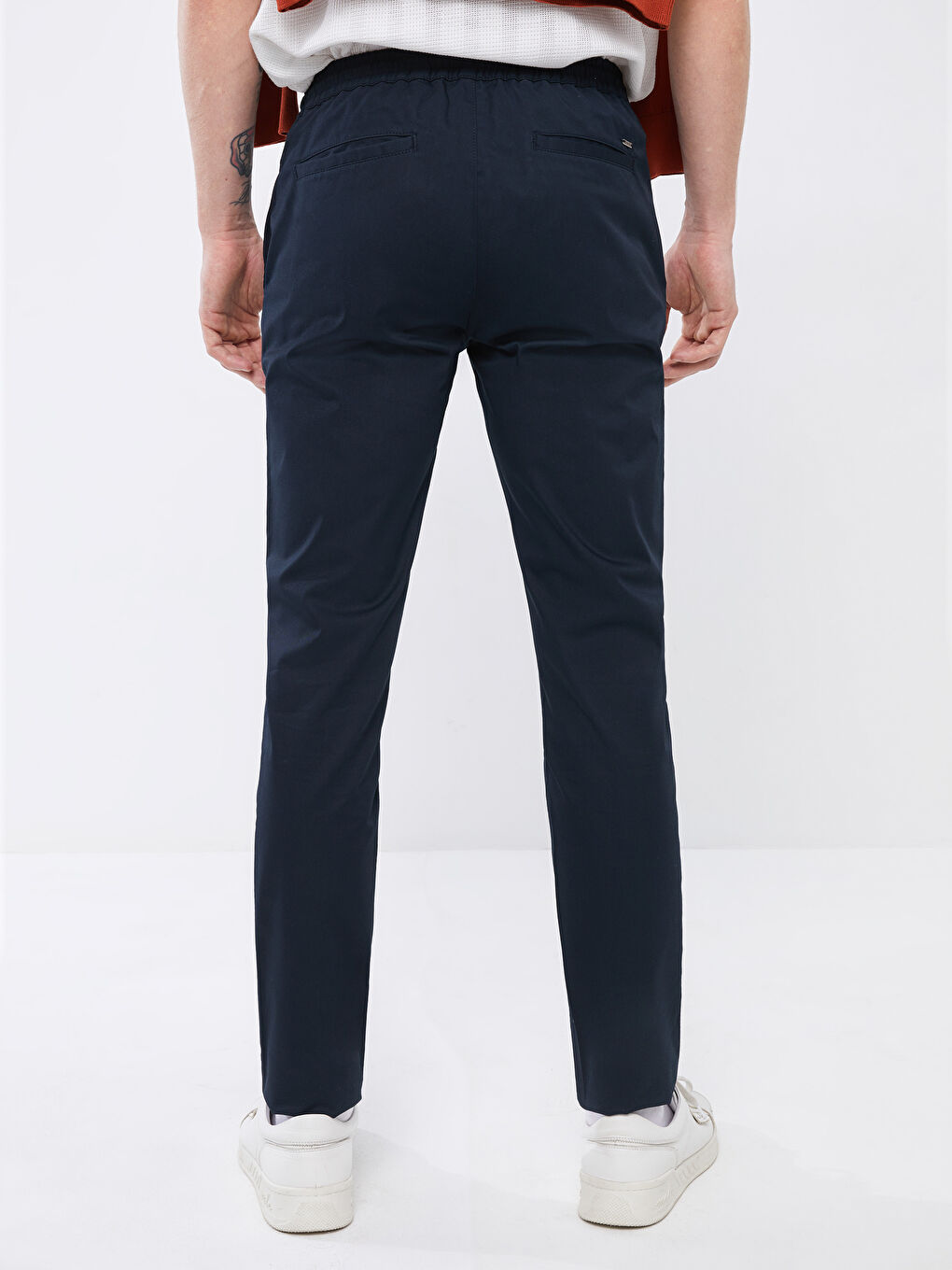 Slim Fit Gabardine Men's Chino Trousers-3