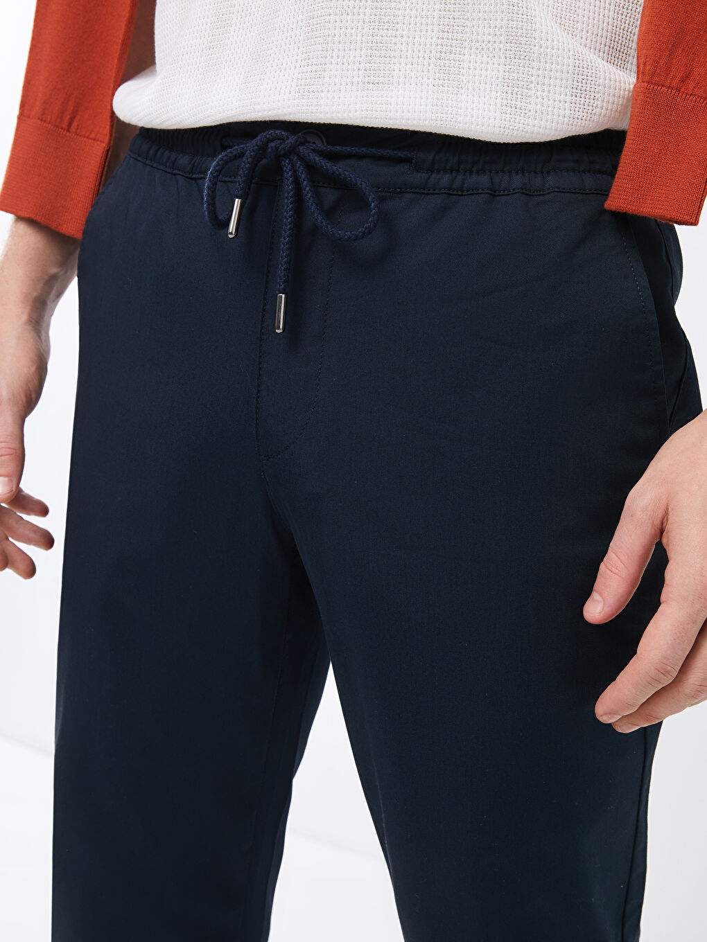 Slim Fit Gabardine Men's Chino Trousers-4