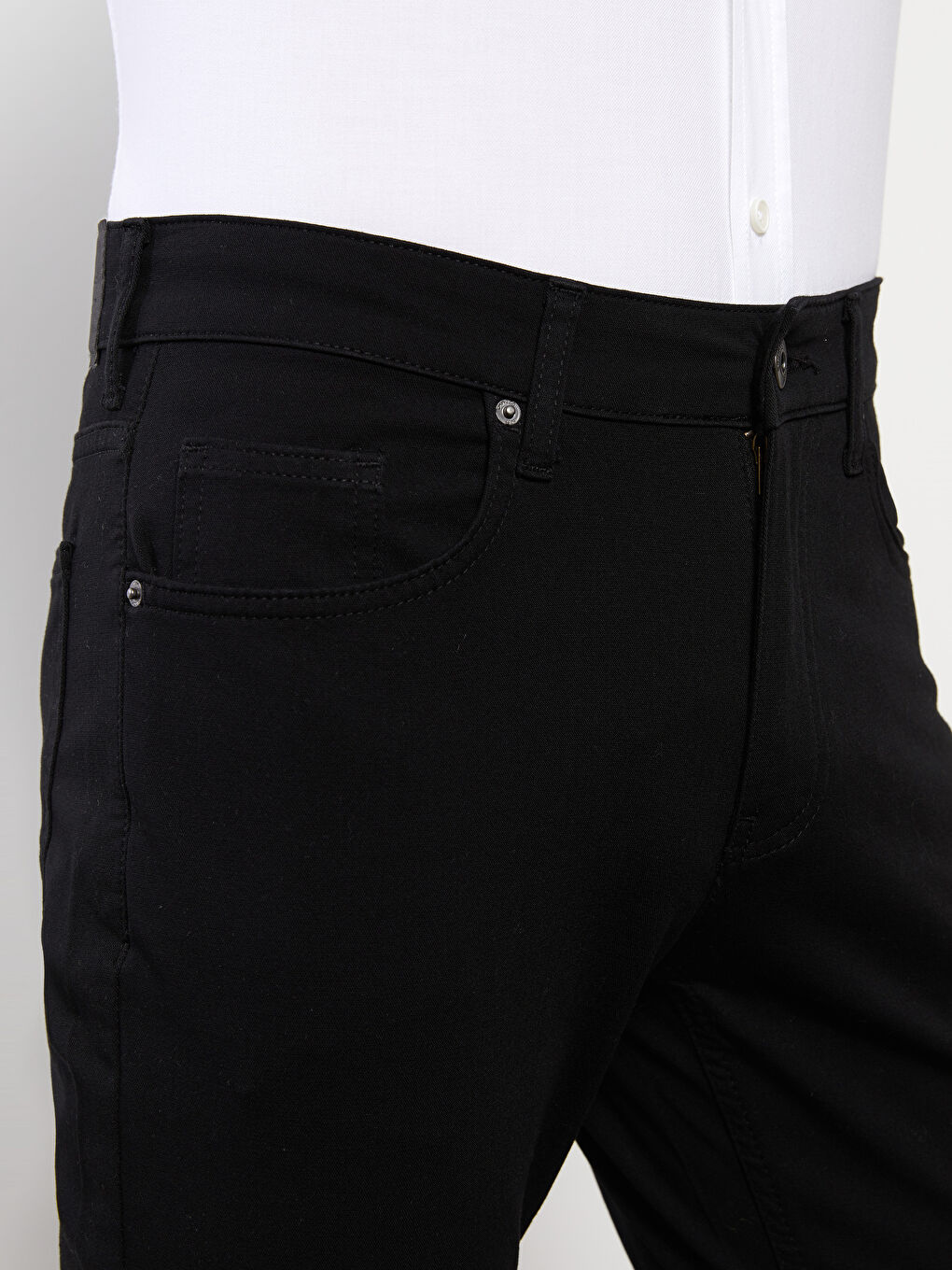 Брюки чино из габардина слим-фит для мужчин-3