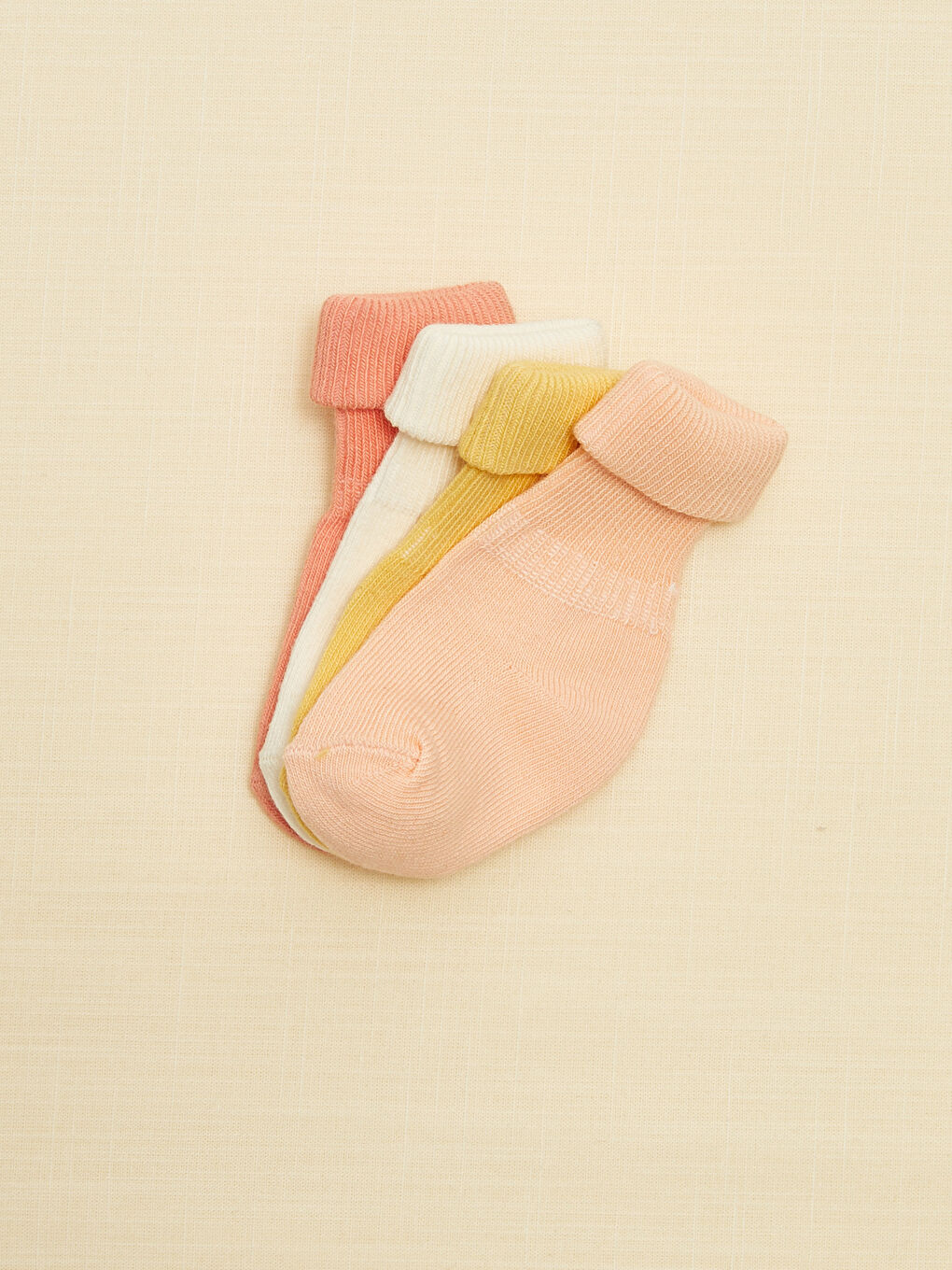 Basic Unisex Baby Socks 4 Pack