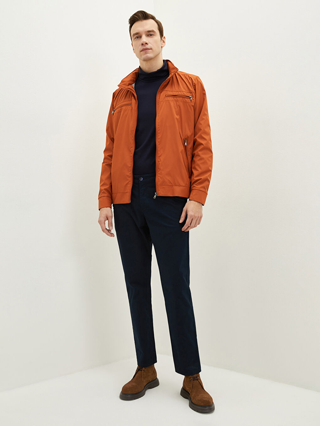 Мужские брюки чинос стандартной посадки из габардина -2