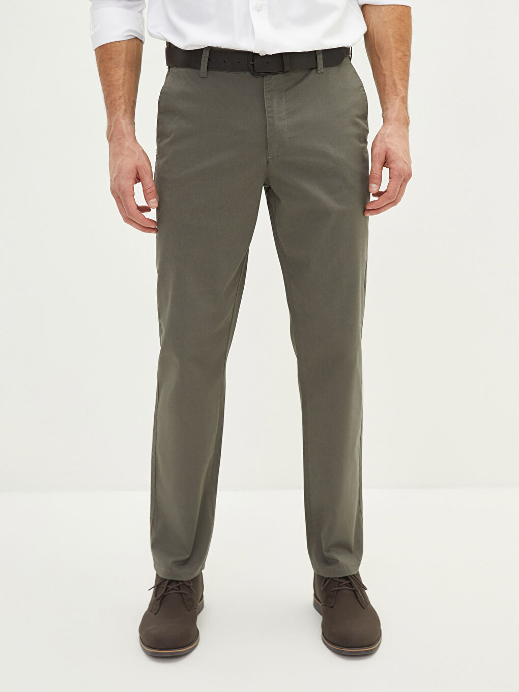 Normal Fit Gabardine Men's Chino Trousers-3