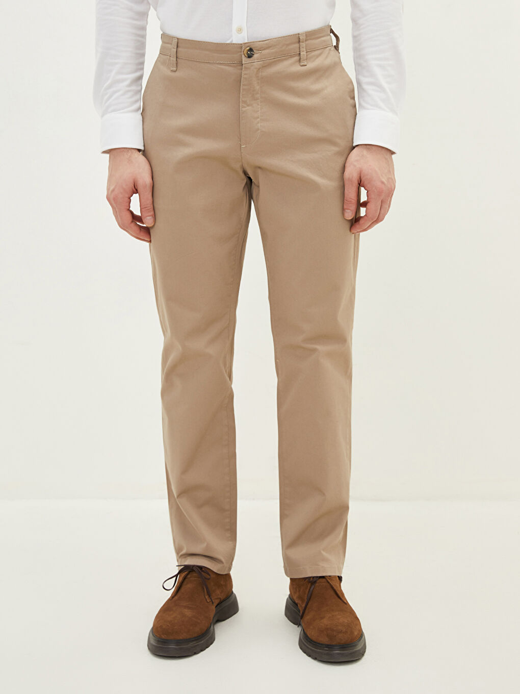 Normal Fit Gabardine Men's Chino Trousers-3