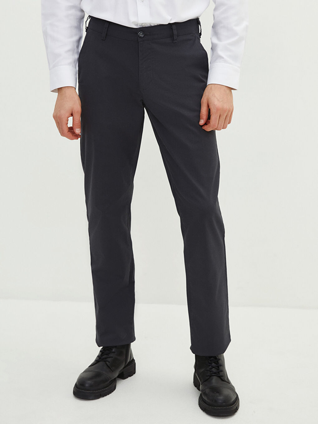 Normal Fit Gabardine Men's Chino Trousers-2