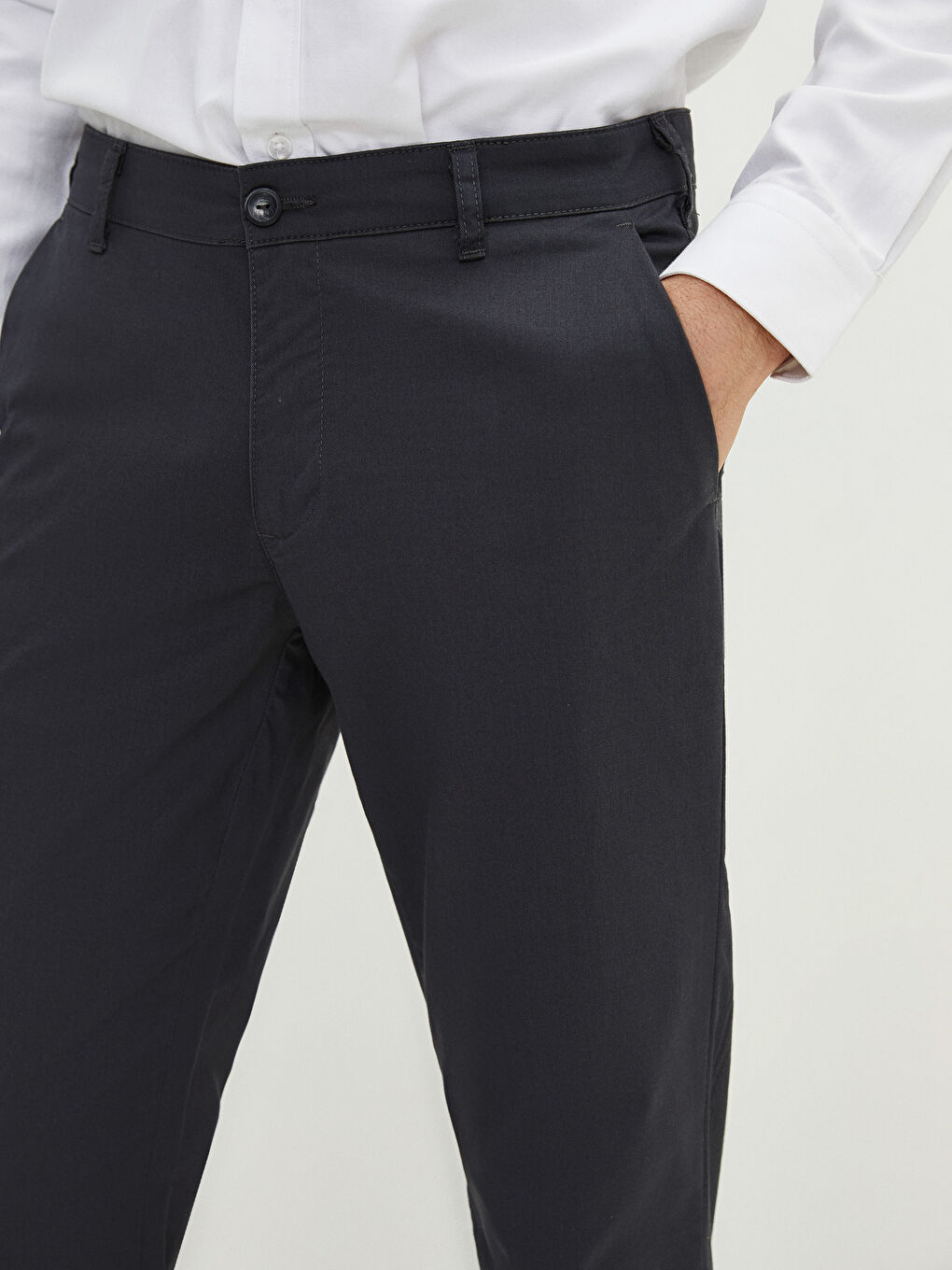 Normal Fit Gabardine Men's Chino Trousers-4