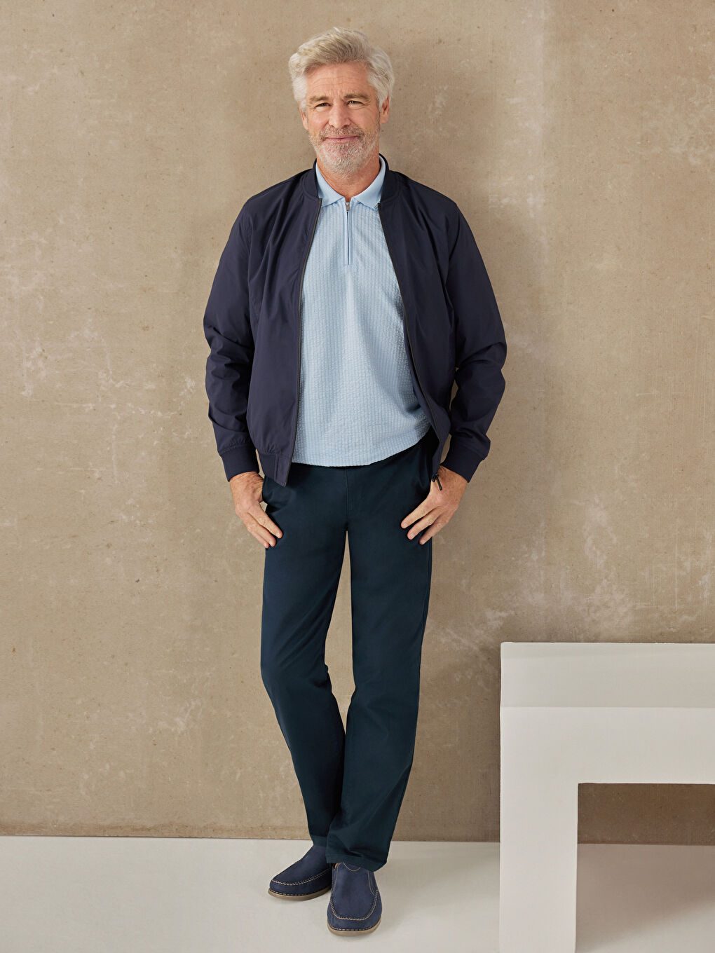 Мужские брюки чинос стандартной посадки из габардина 