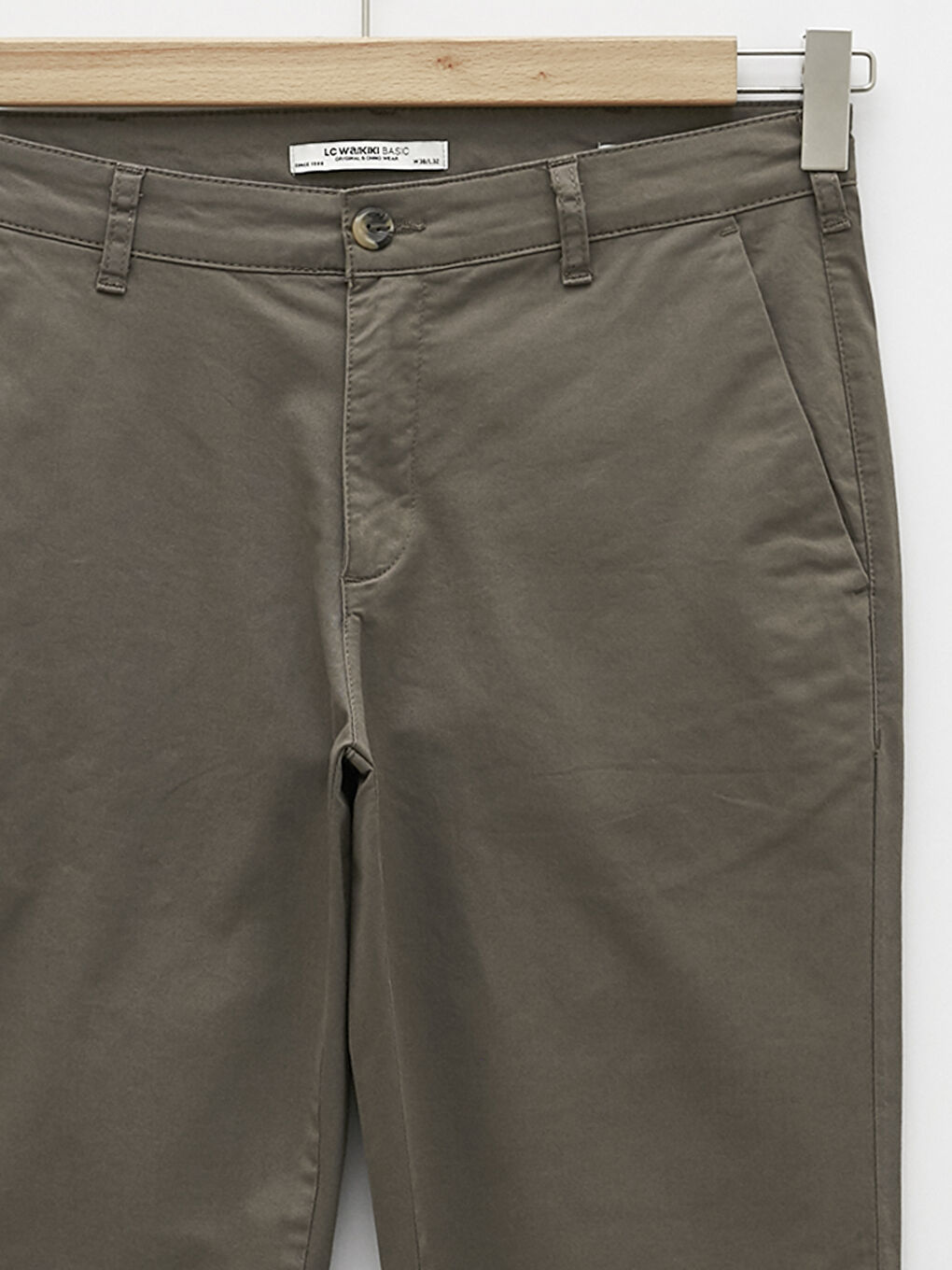 Kahverengi Normal Kalıp Gabardin Erkek Chino Pantolon-7