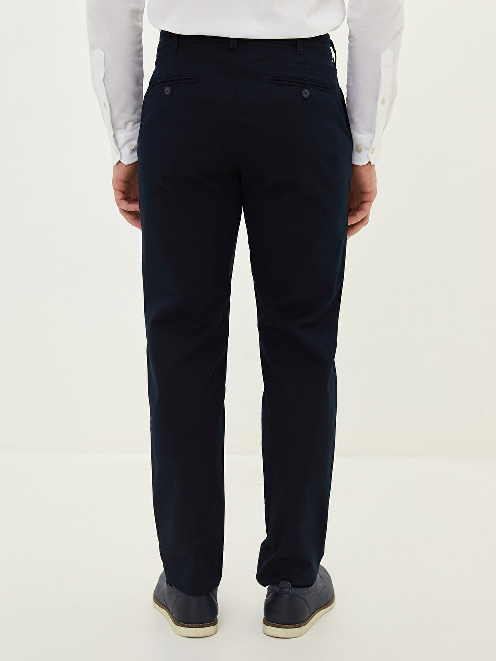 Ерлерге арналған тар пішімдегі саржа чино шалбар-4