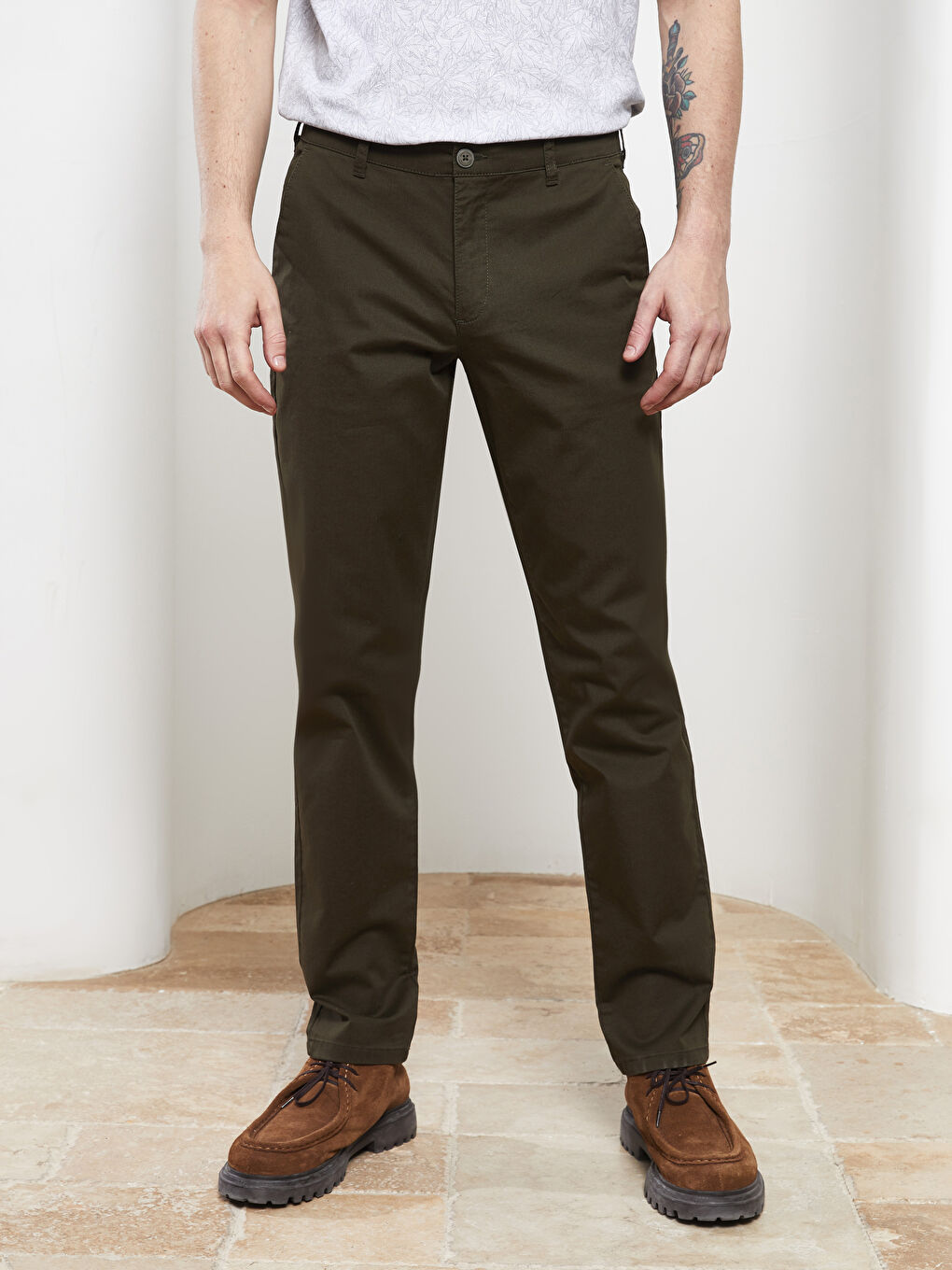 LCWAIKIKI Classic Schlanke Passform Gabardine Herren Chinohosen -S20670Z8-S2Q