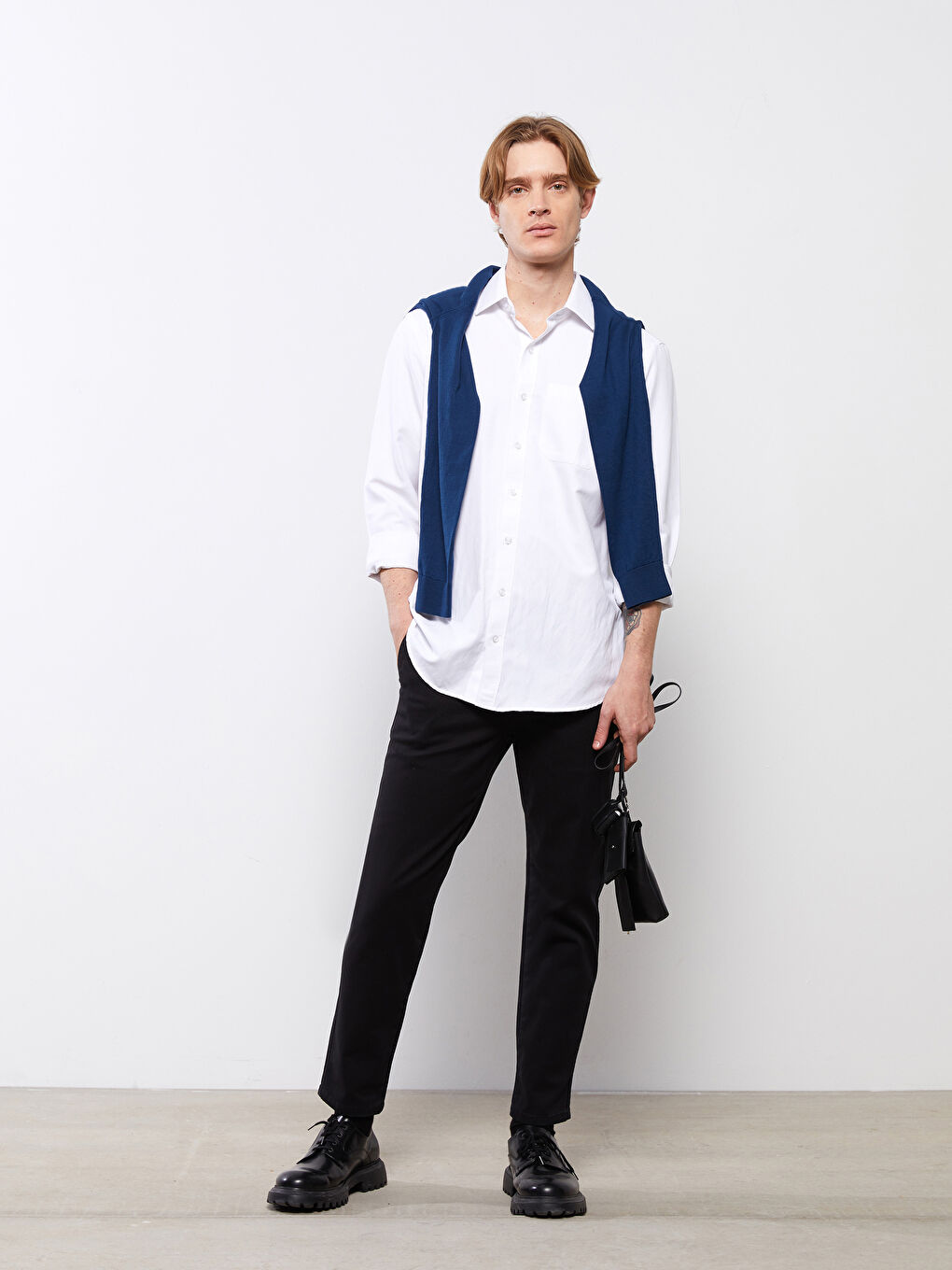 LCWAIKIKI Classic Tapered Fit Gabardin Erkek Chino Pantolon-1