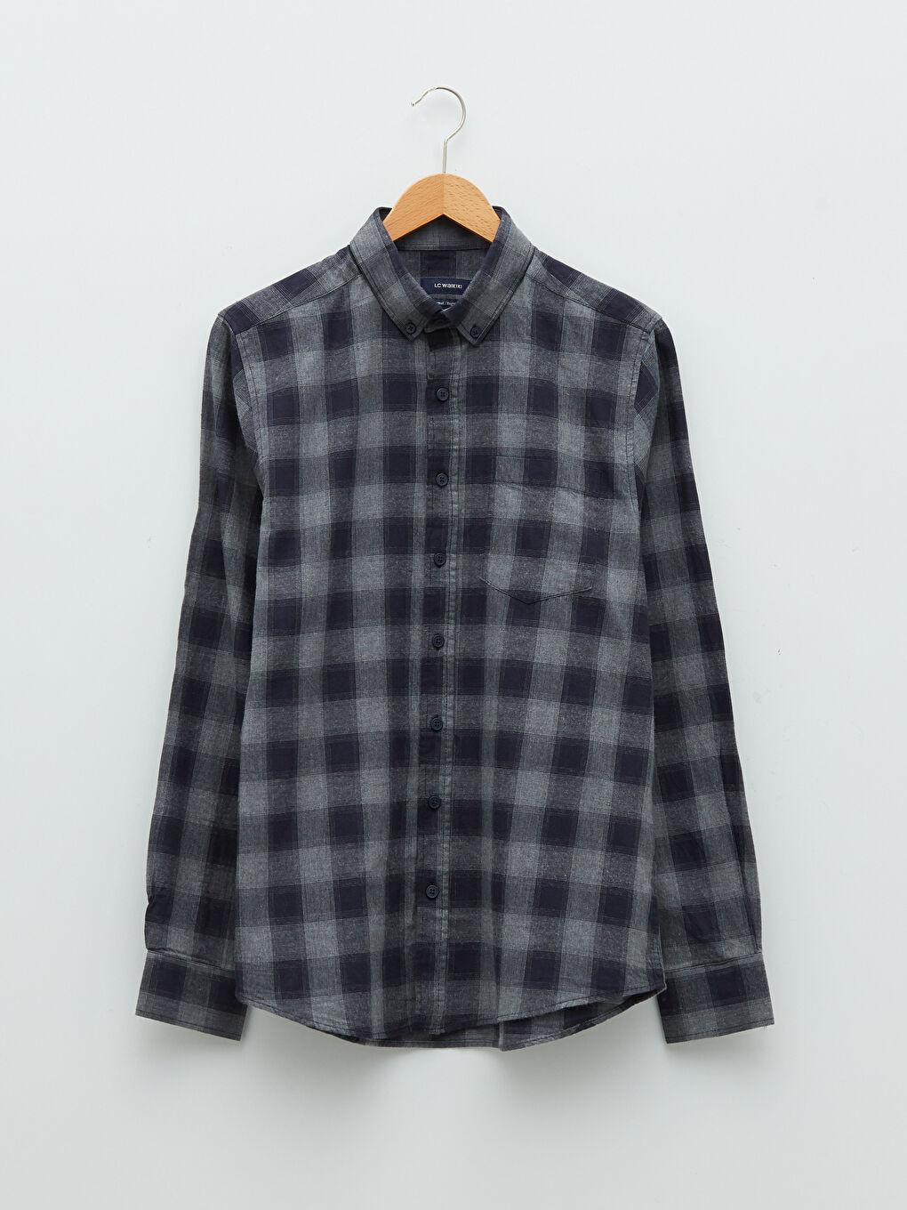 LCWAIKIKI Classic Regular Fit Long Sleeve Plaid Men's Shirt -S20688Z8-LN6
