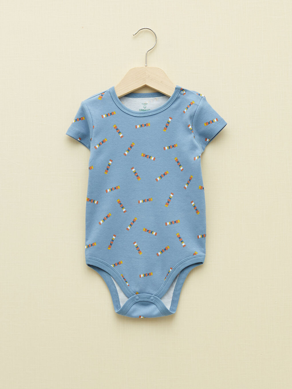 Боди с круглым вырезом и коротким рукавом для малышей мальчиков с заклепками, 2 упаковки-1